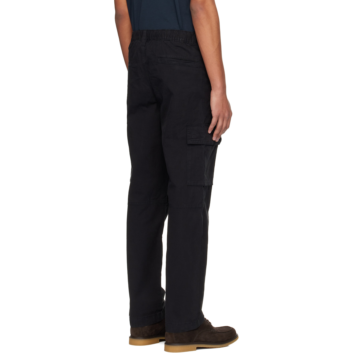 Boss Black Cotton Cargo Pants 