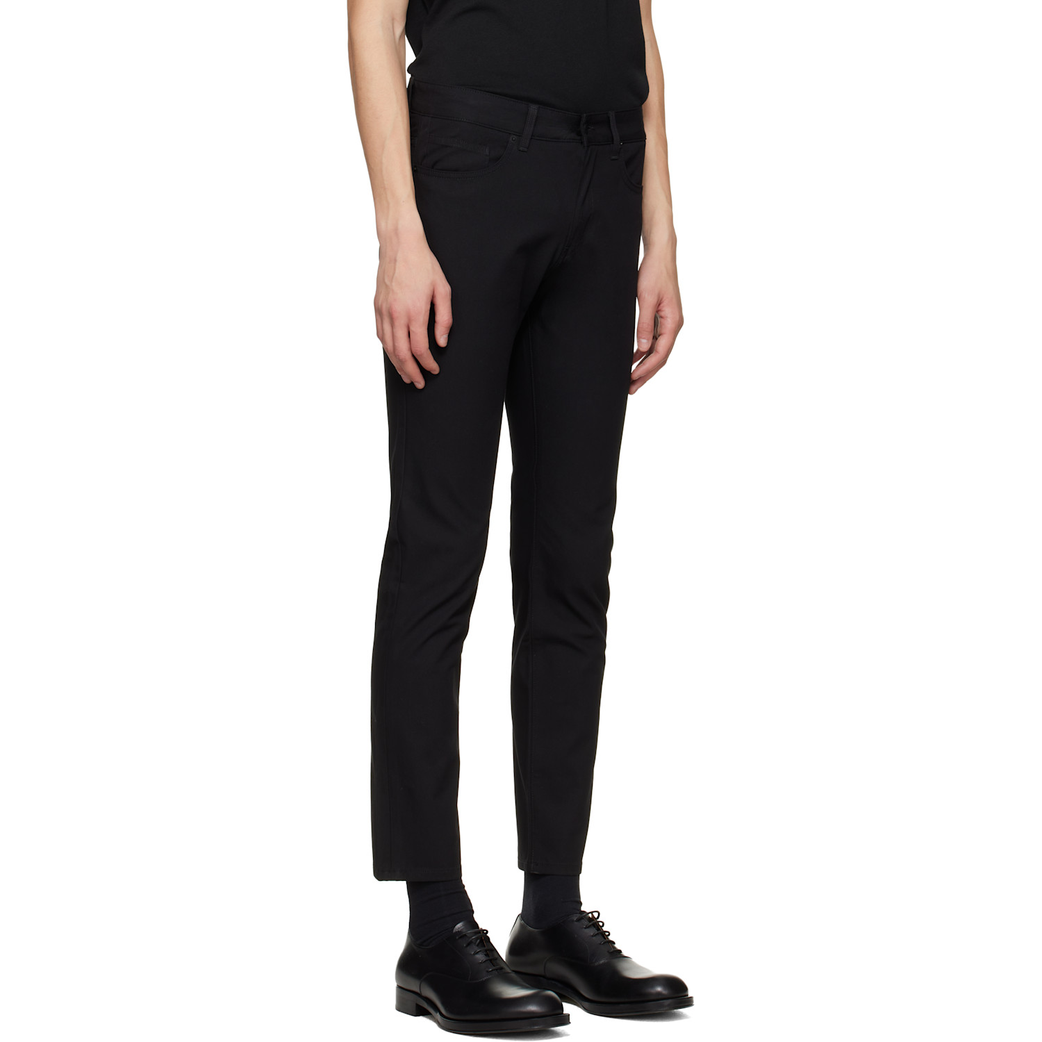  Boss Black Delaware Slim-fit Cotton-blend Twill Trousers 