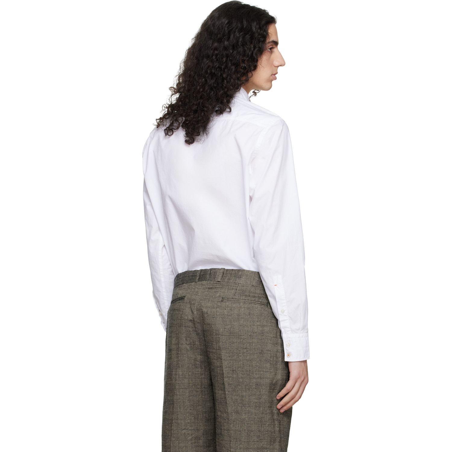  Boss White Regular-fit Cotton Poplin Shirt 