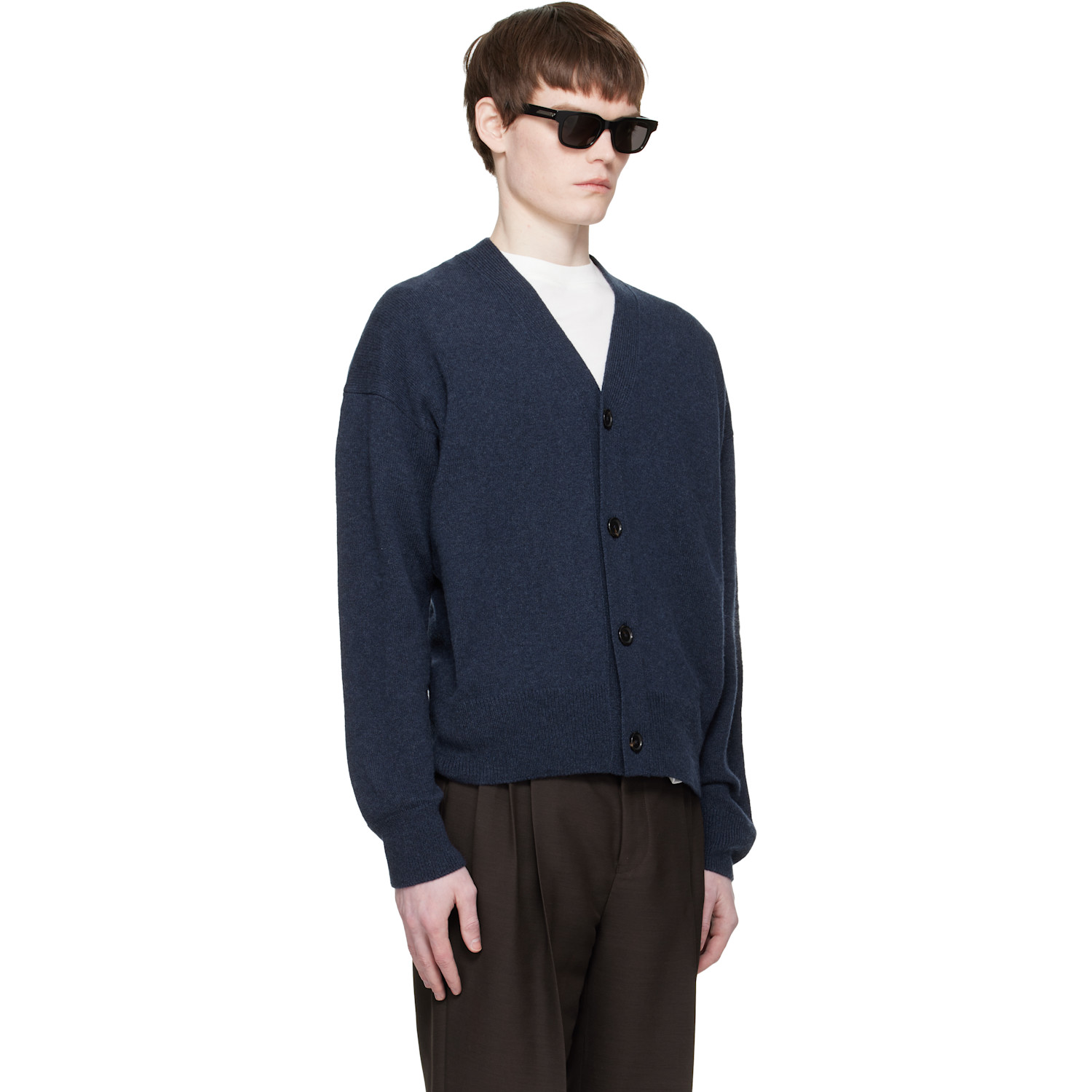  Boss Navy Wool Cardigan 