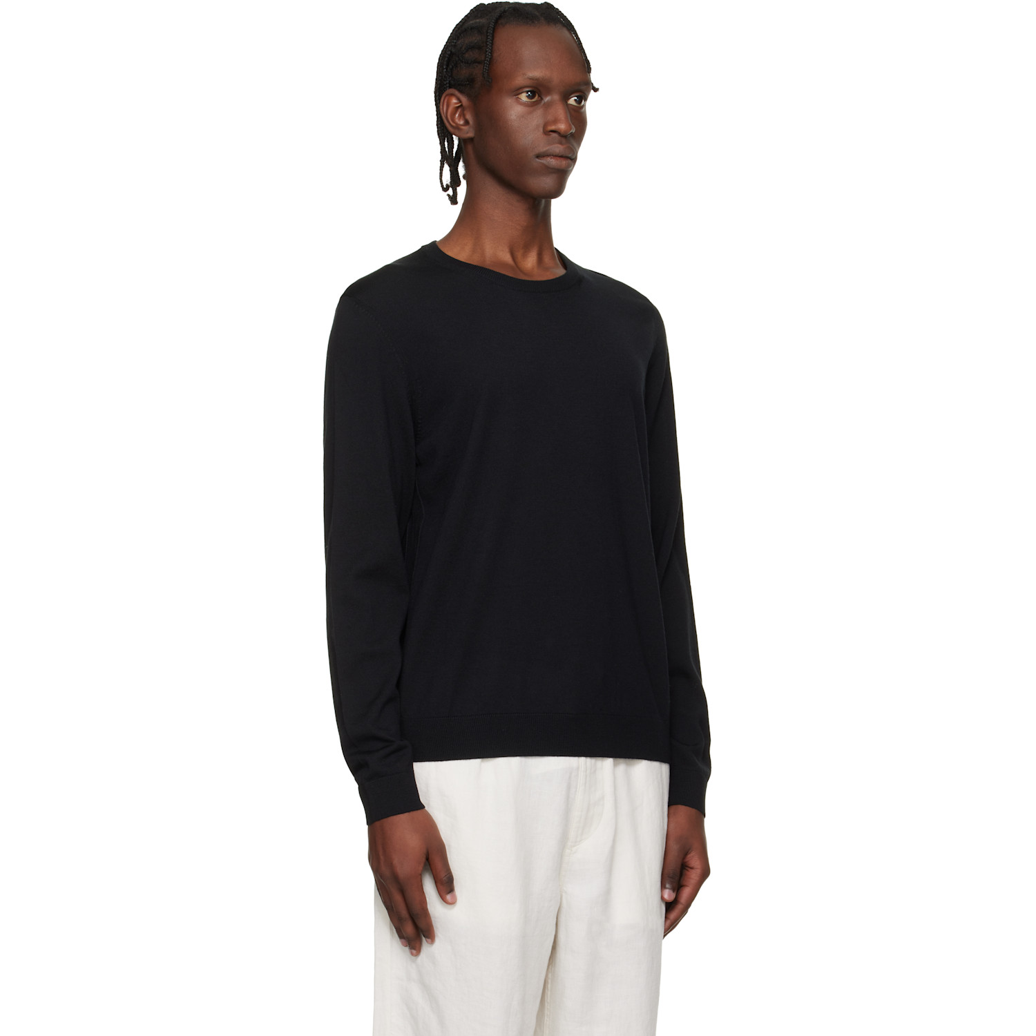  Boss Black Slim-fit Merino-wool Sweater 