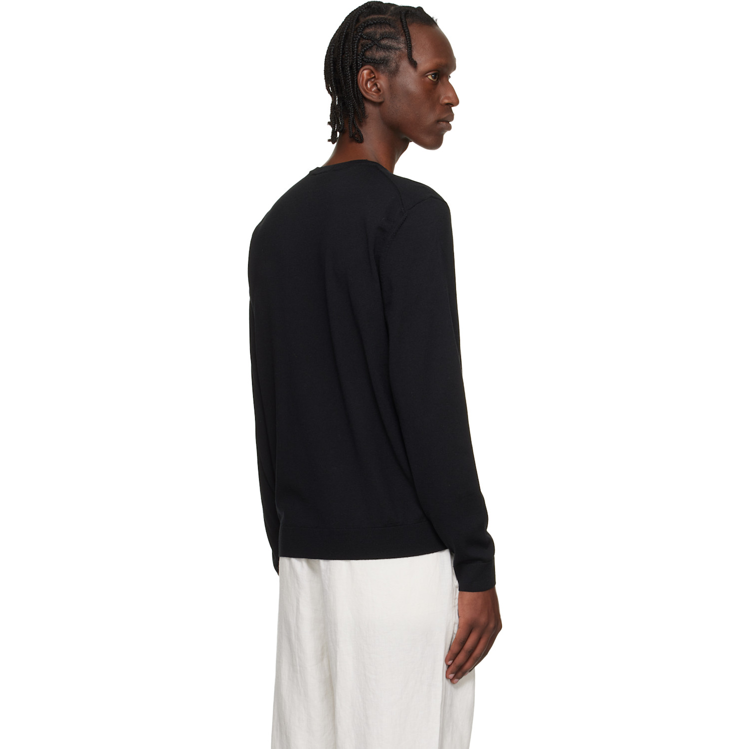  Boss Black Slim-fit Merino-wool Sweater 