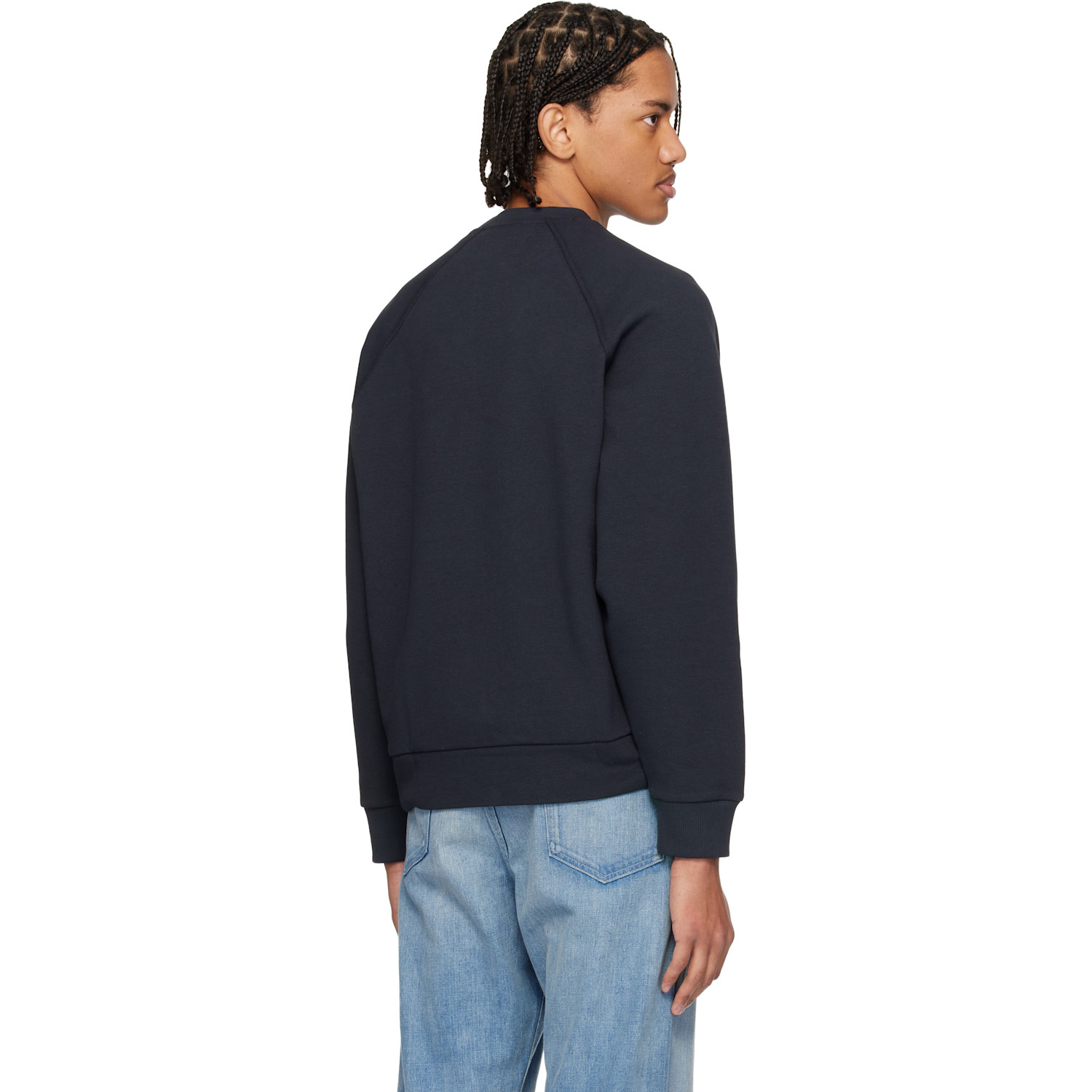  Boss Navy Embroidered Sweatshirt 
