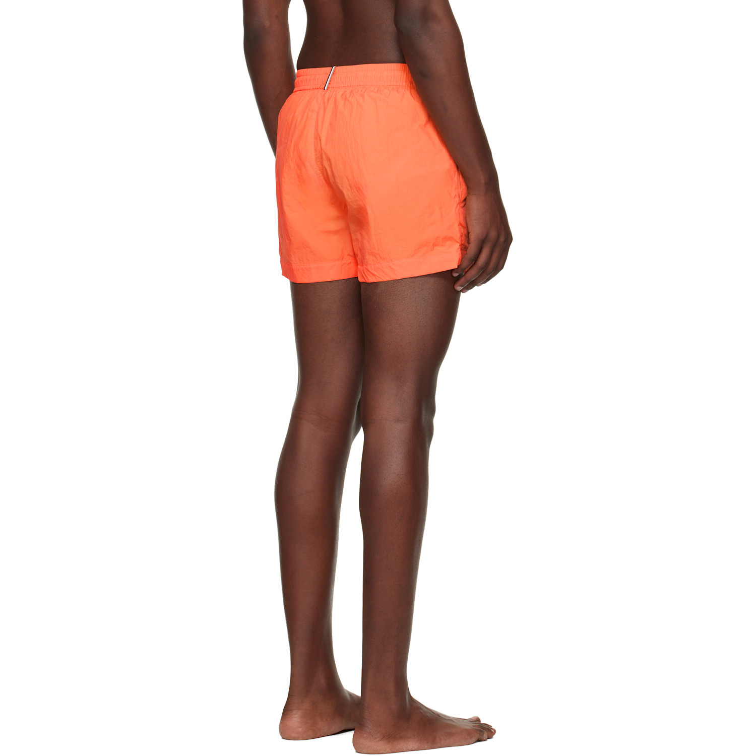  Boss Orange Outline Logo Print Swim Shorts 