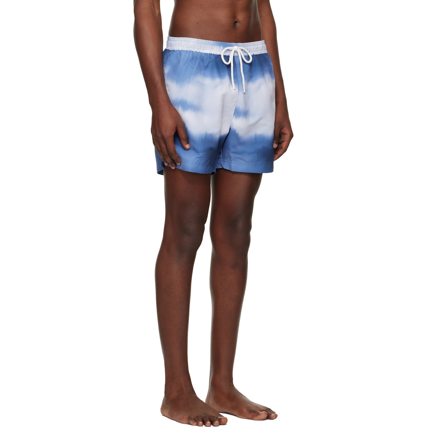  Boss Blue Printed Swim Shorts 