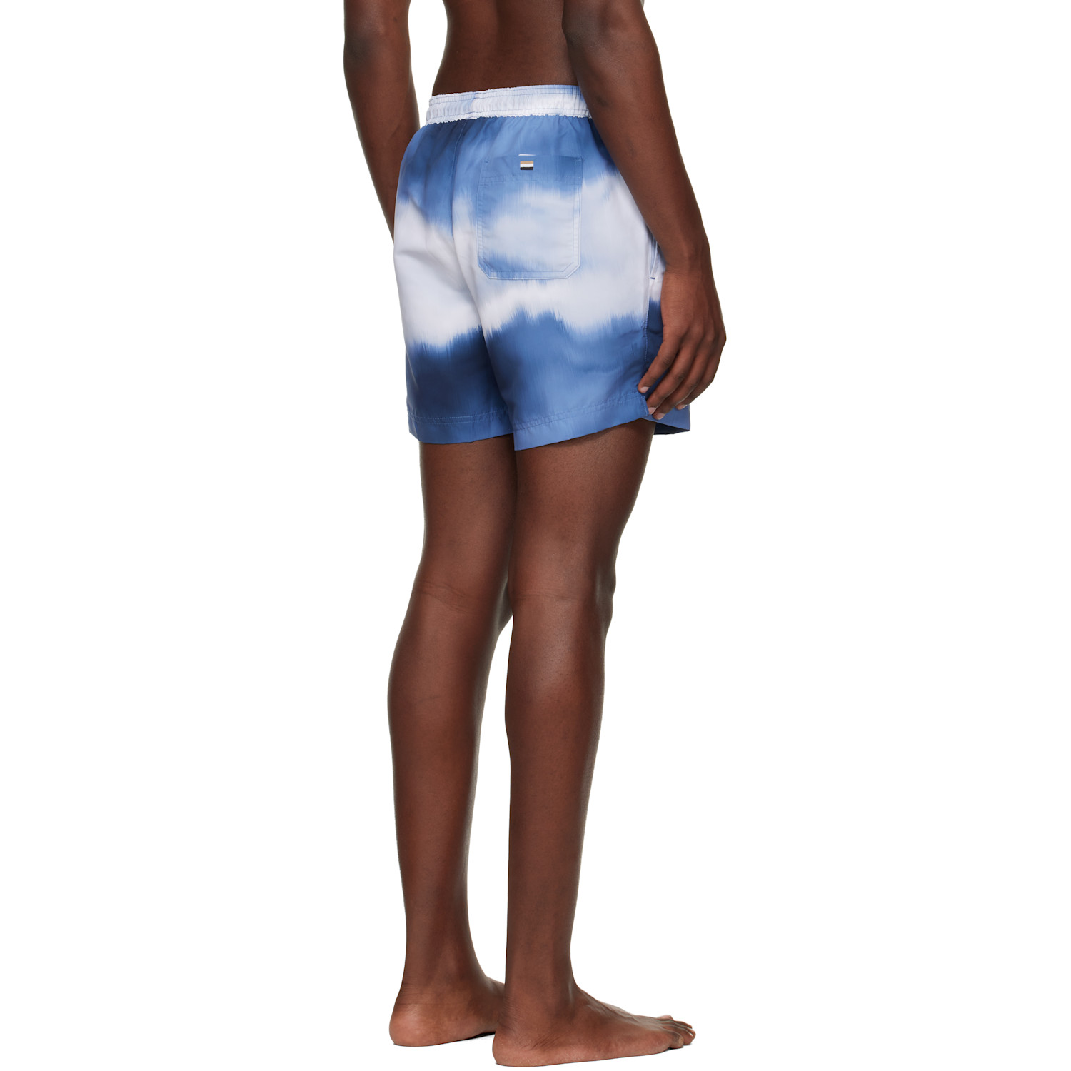  Boss Blue Printed Swim Shorts 