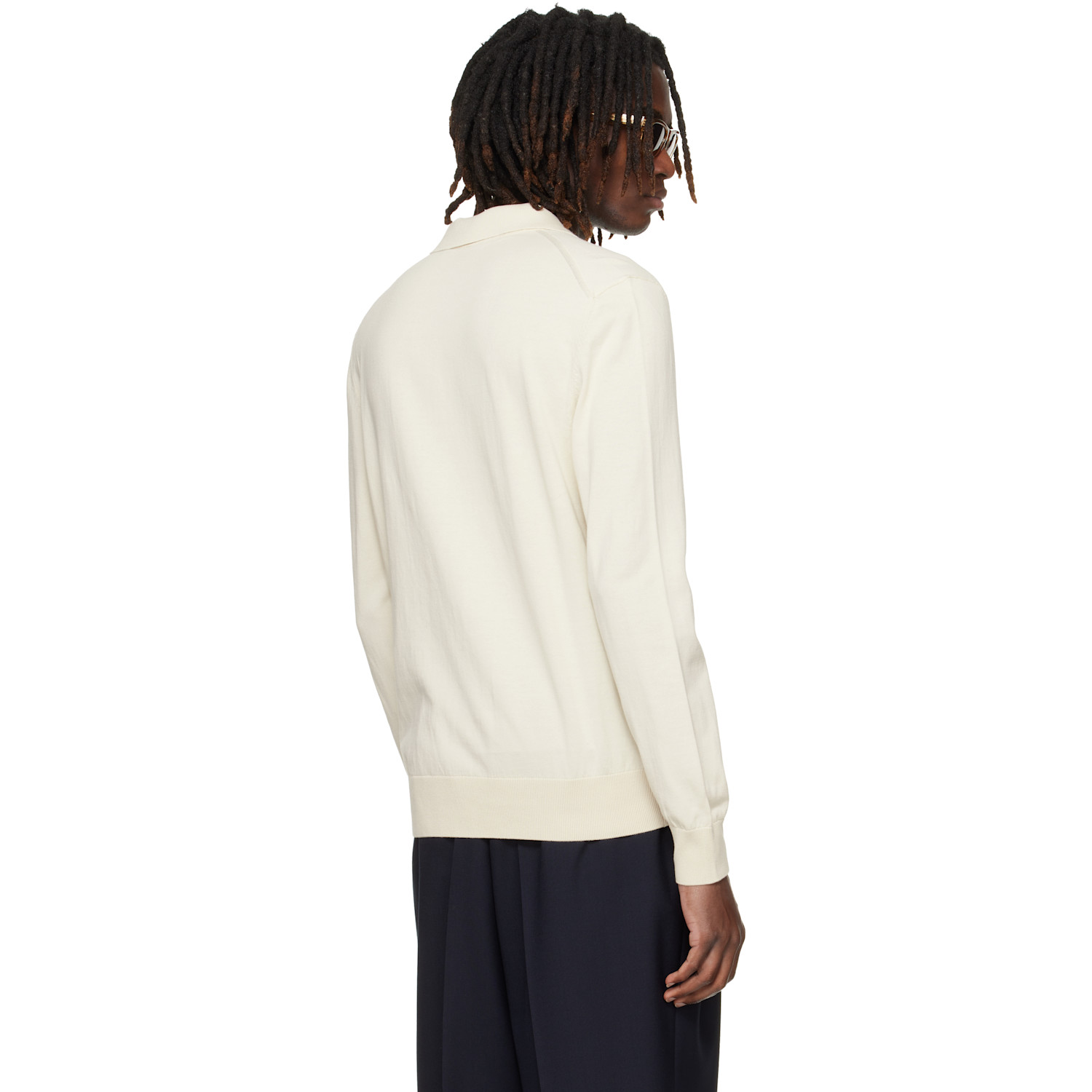  Boss Off-white Cotton Jersey Polo 