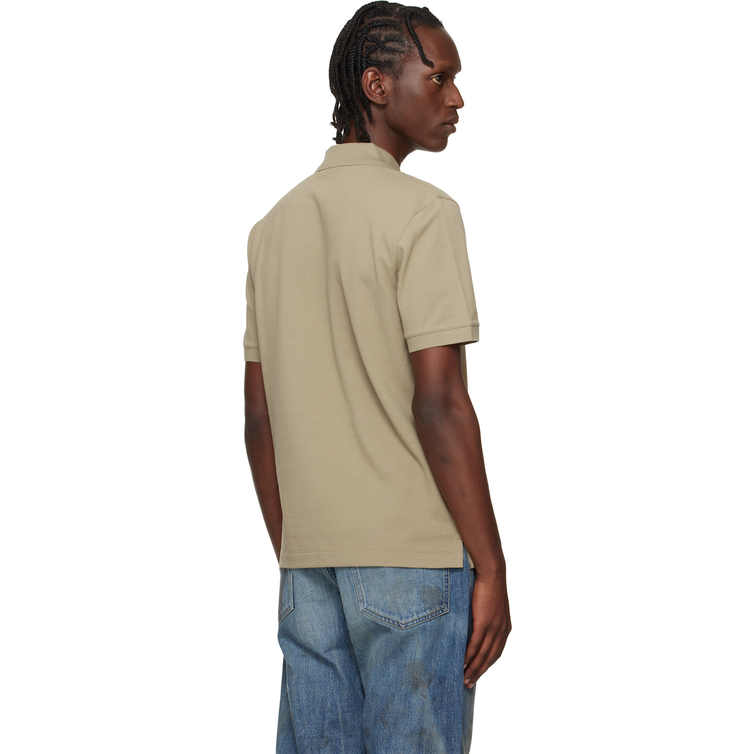  Boss Beige Pallas Cotton Piqué Embroidered Logo Polo 