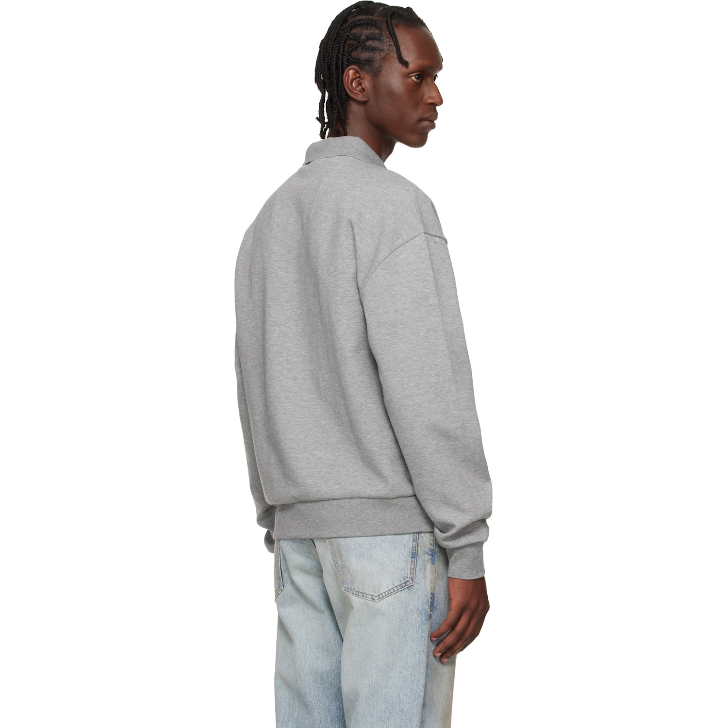  Boss Gray Open Placket Polo 