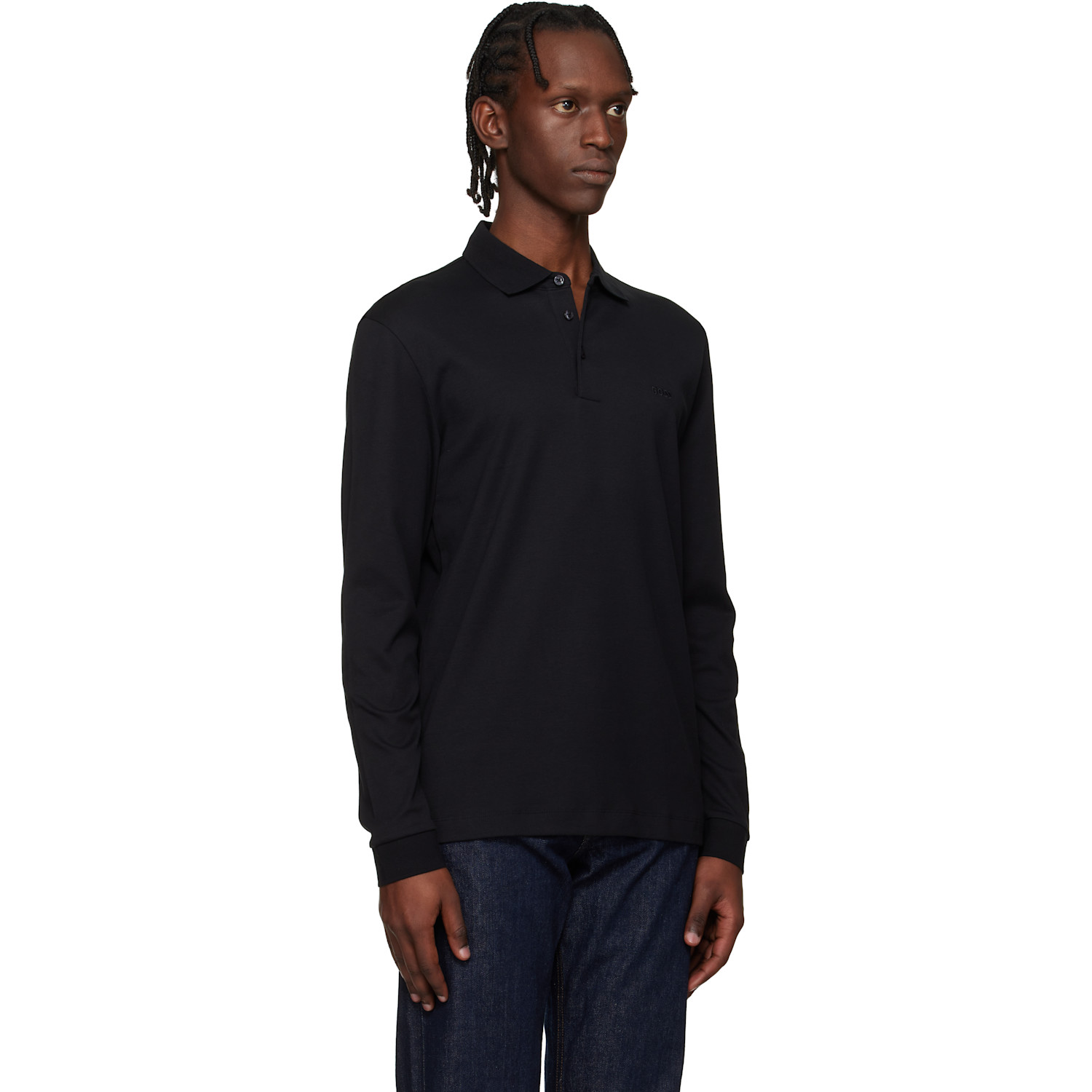  Boss Black Regular Fit Interlock-cotton Polo 