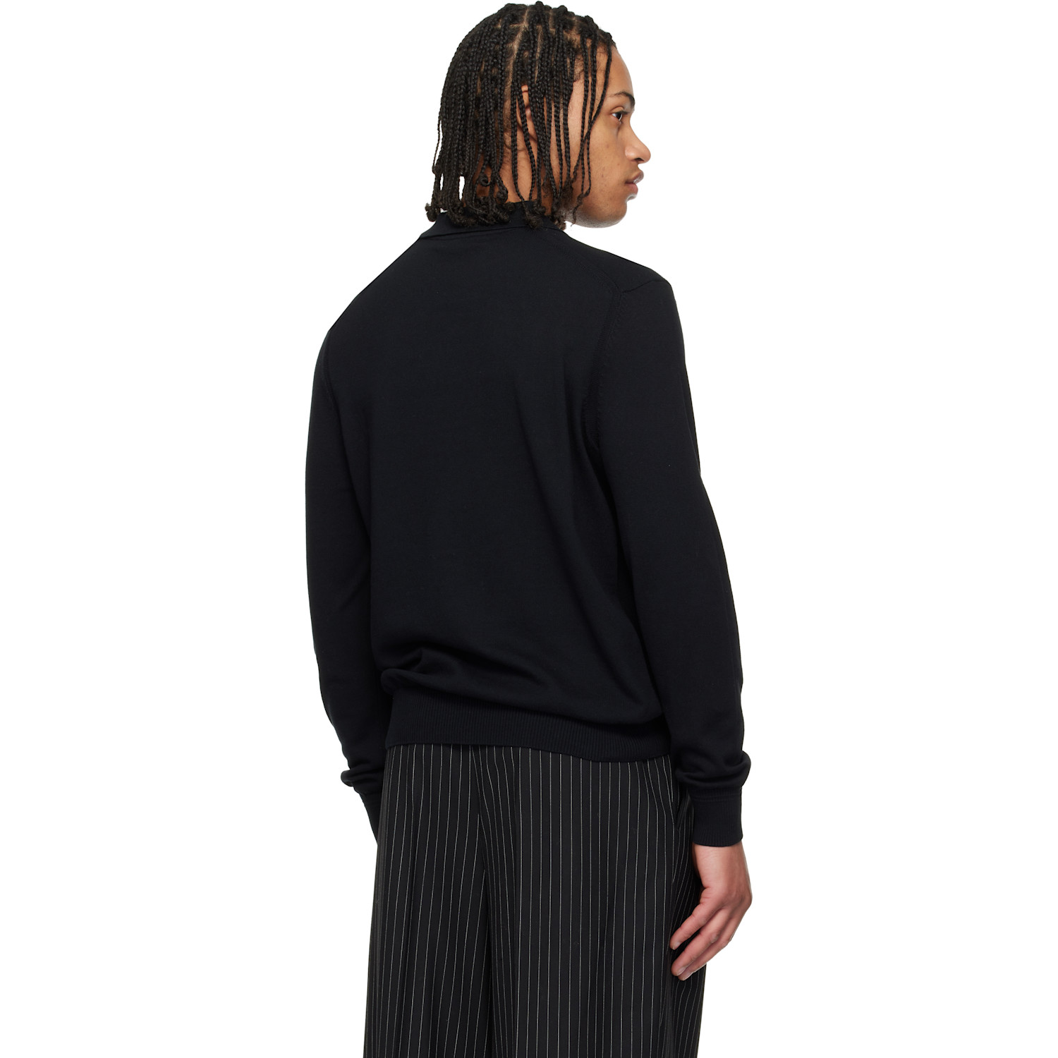  Boss Black Knit Cotton-blend Polo 