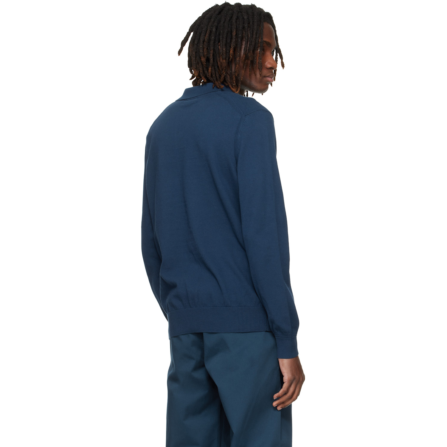  Boss Navy Logo Embroidery Polo 