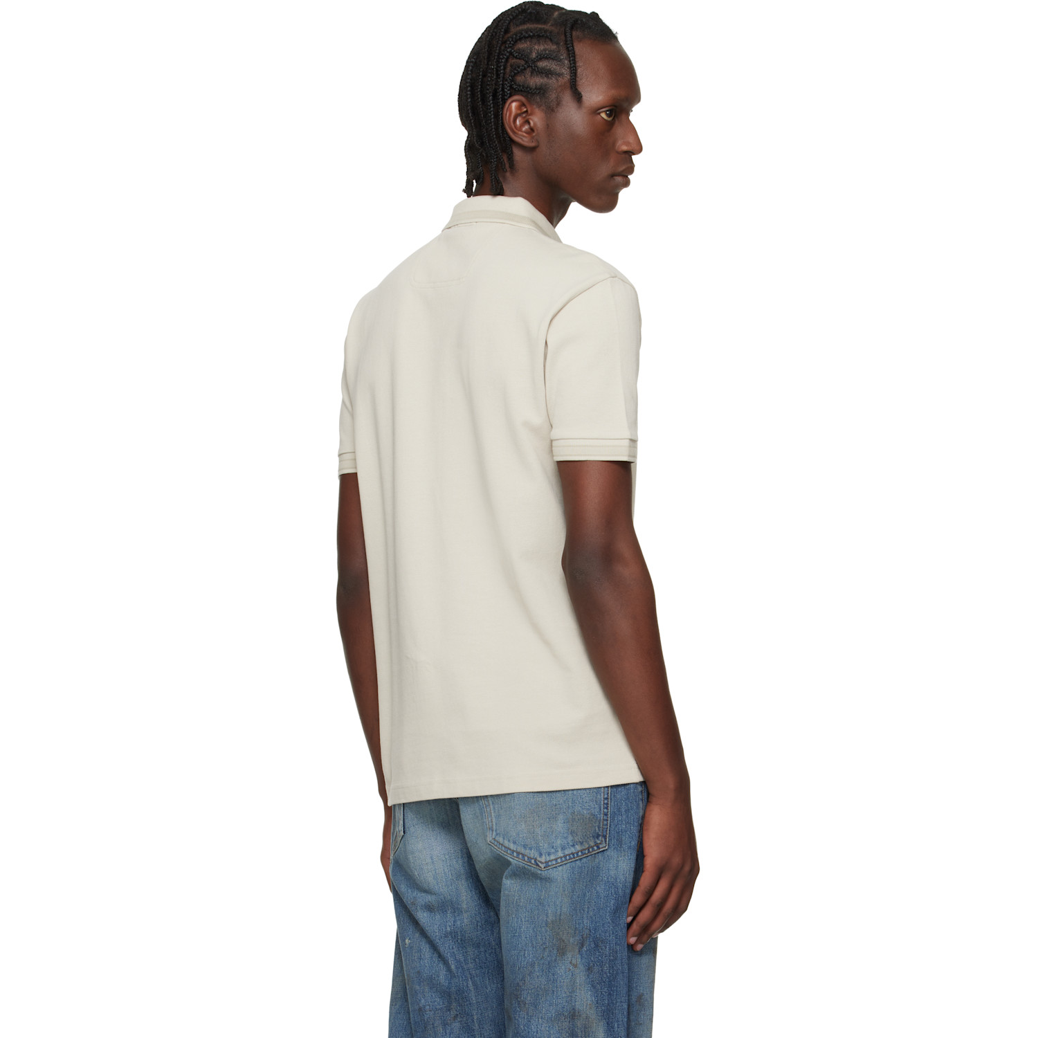  Boss Beige Cotton Piqué Paddy Polo 