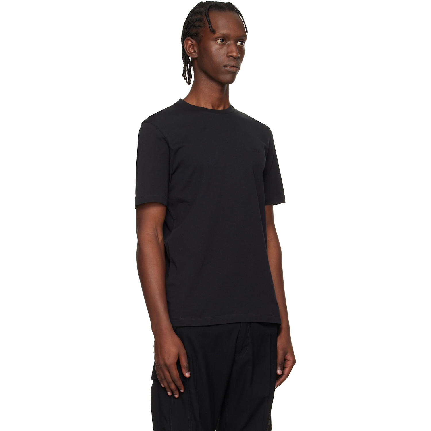  Boss Black Logo Detail Cotton-jersey T-shirt 