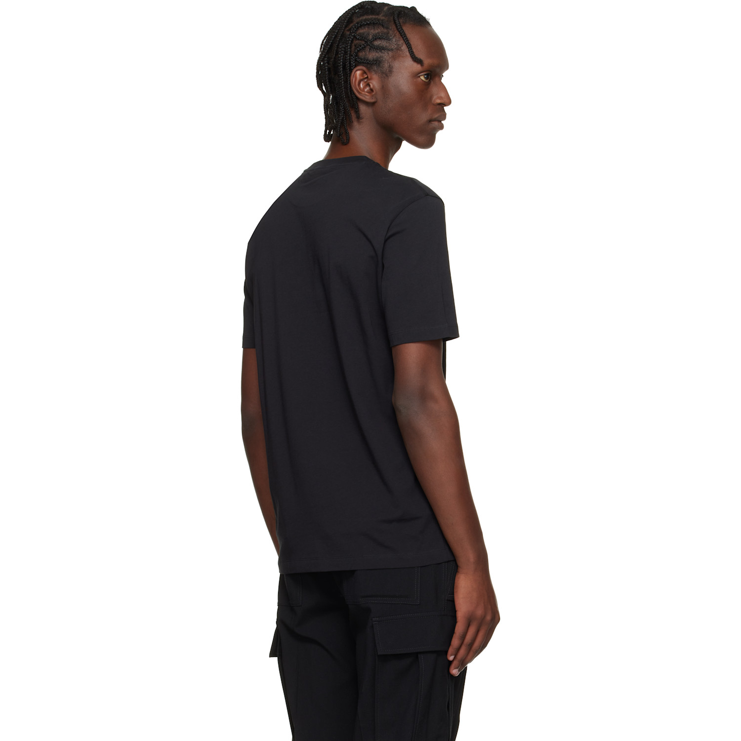  Boss Black Logo Detail Cotton-jersey T-shirt 