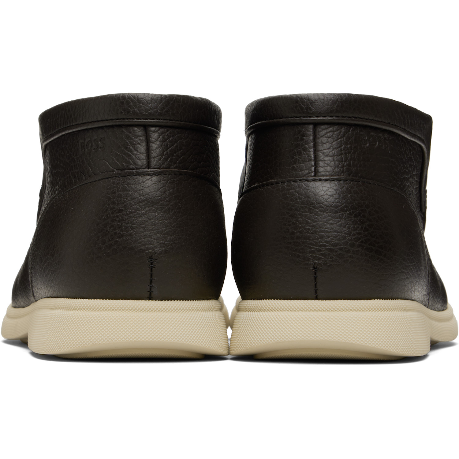  Boss Brown Tumbled Leather Desert Boots 