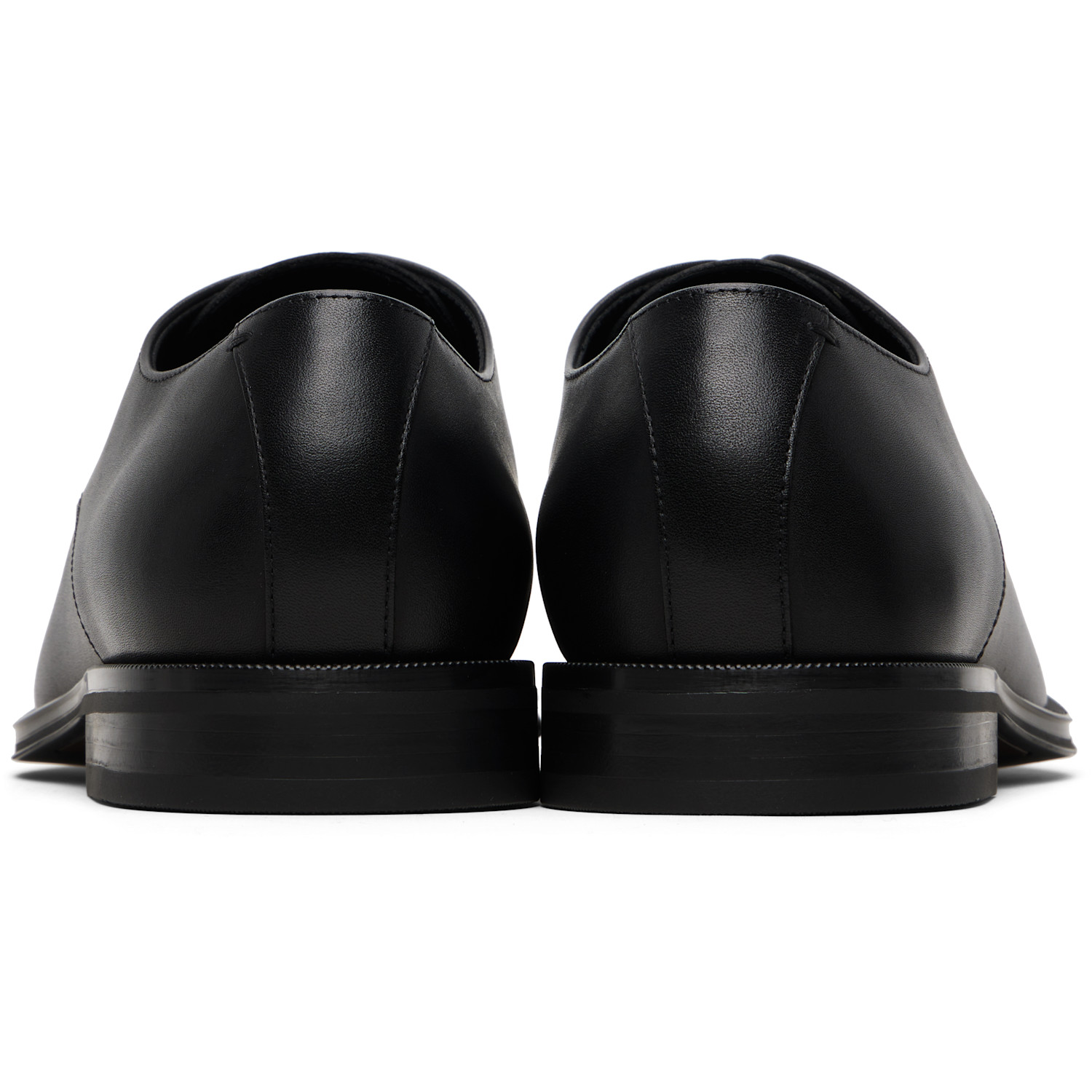  Boss Black Leather Stitching-detail Derbys 