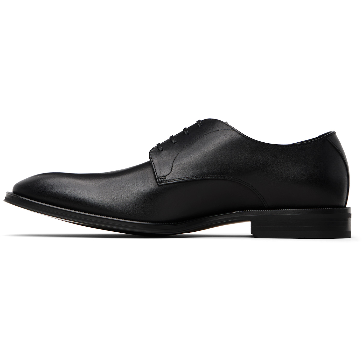  Boss Black Leather Stitching-detail Derbys 