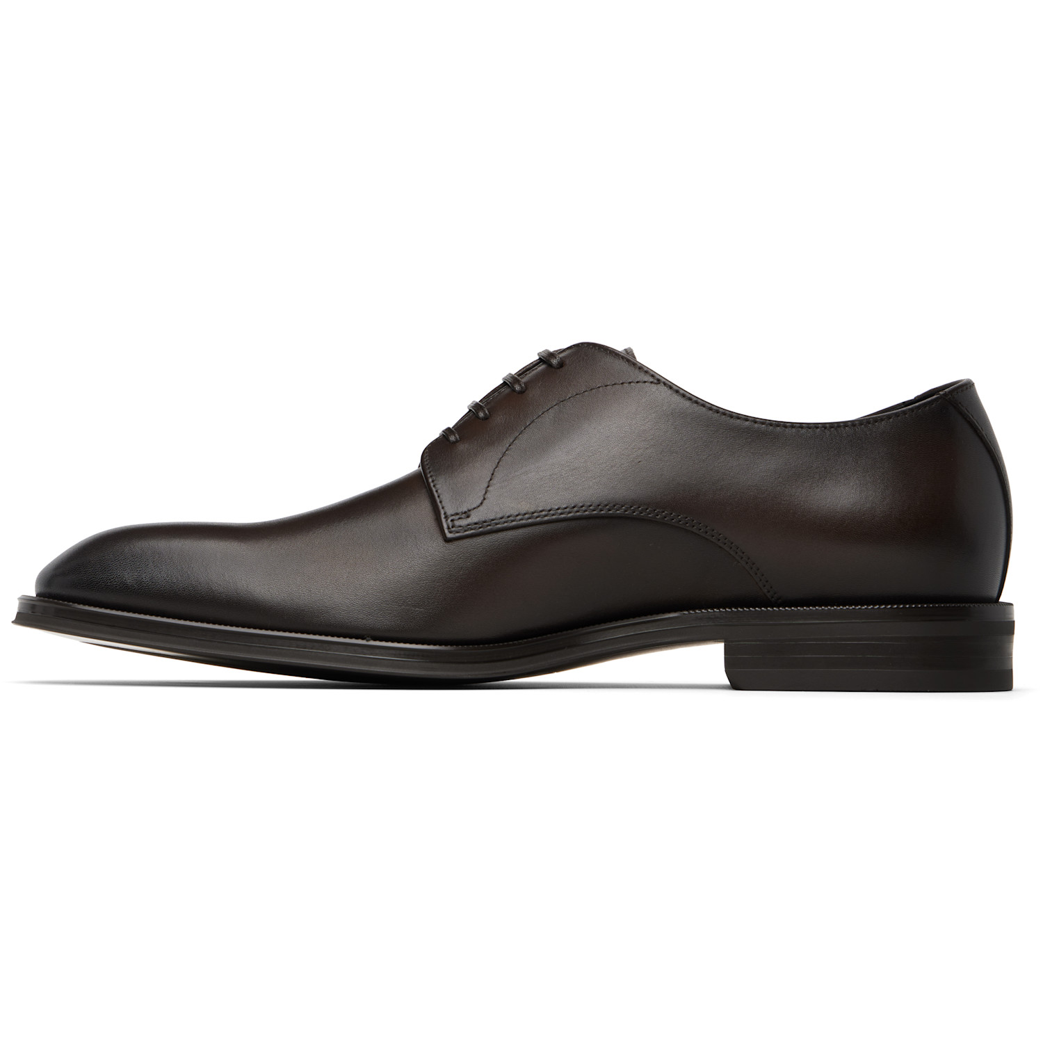  Boss Brown Stitching-detail Derbys 
