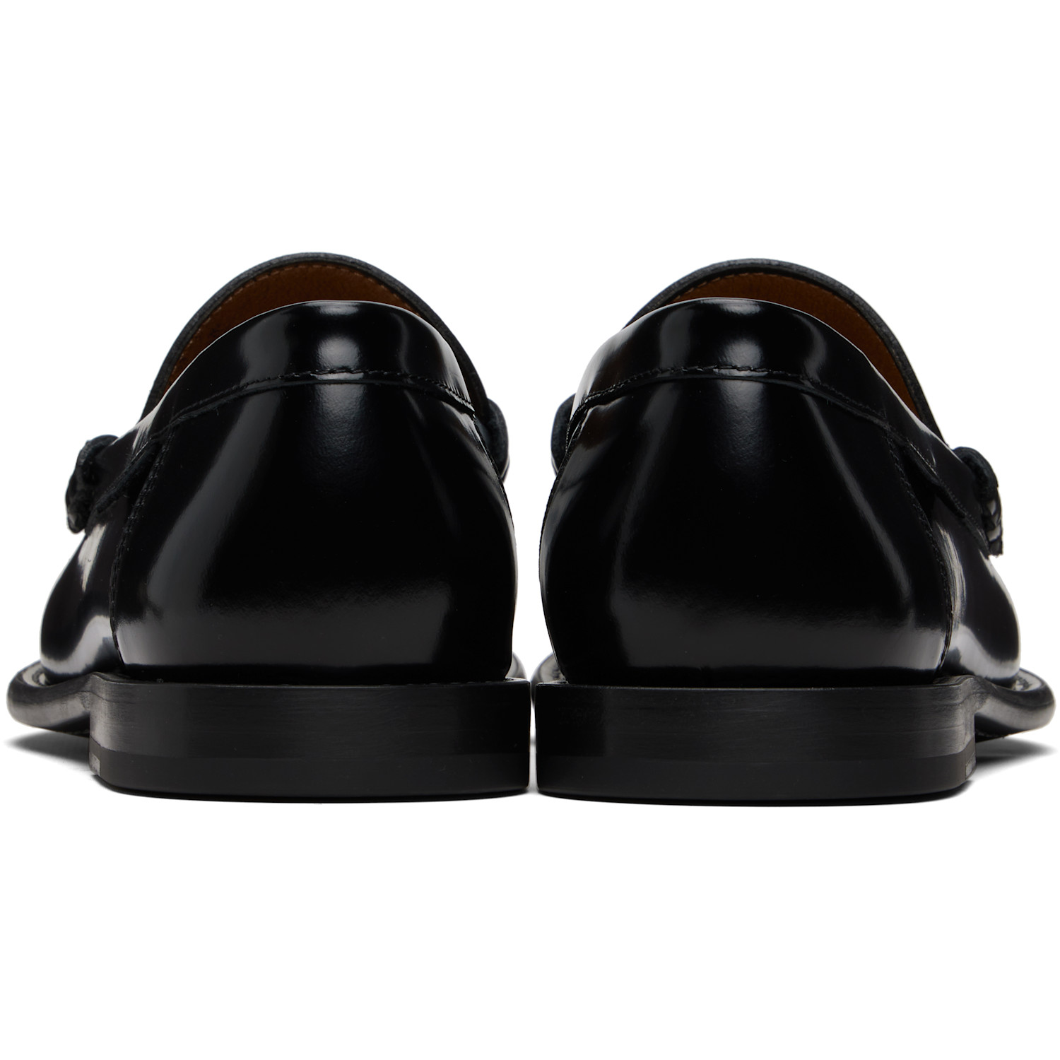  Boss Black Leather Loafers 