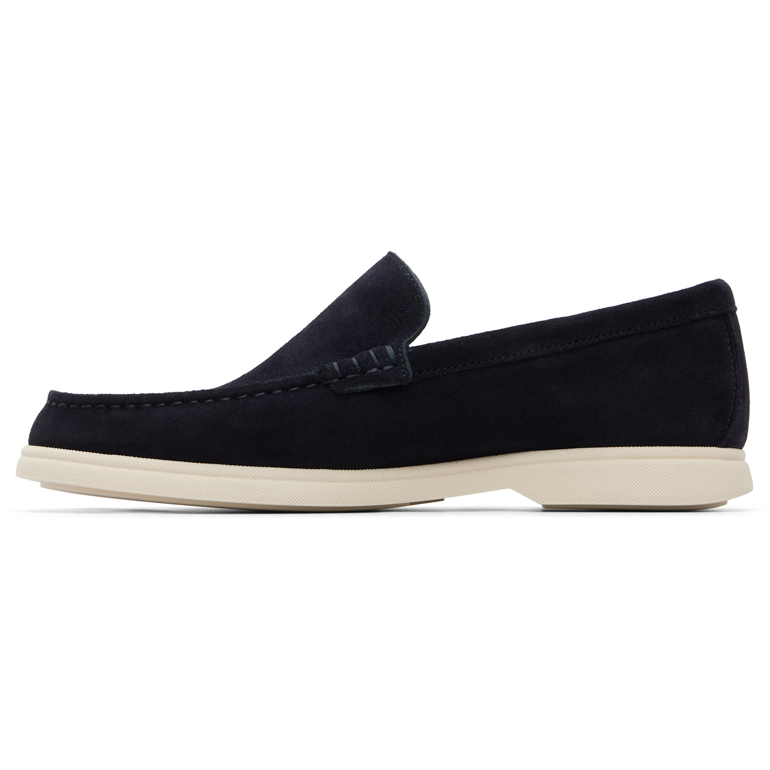  Boss Navy Debossed-logo Suede Loafers 