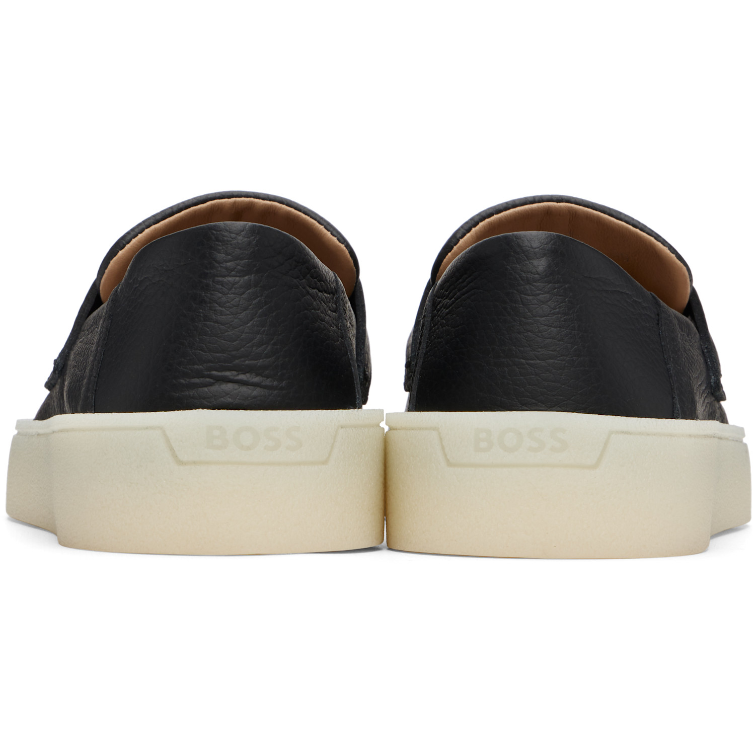  Boss Black Leather Loafers 