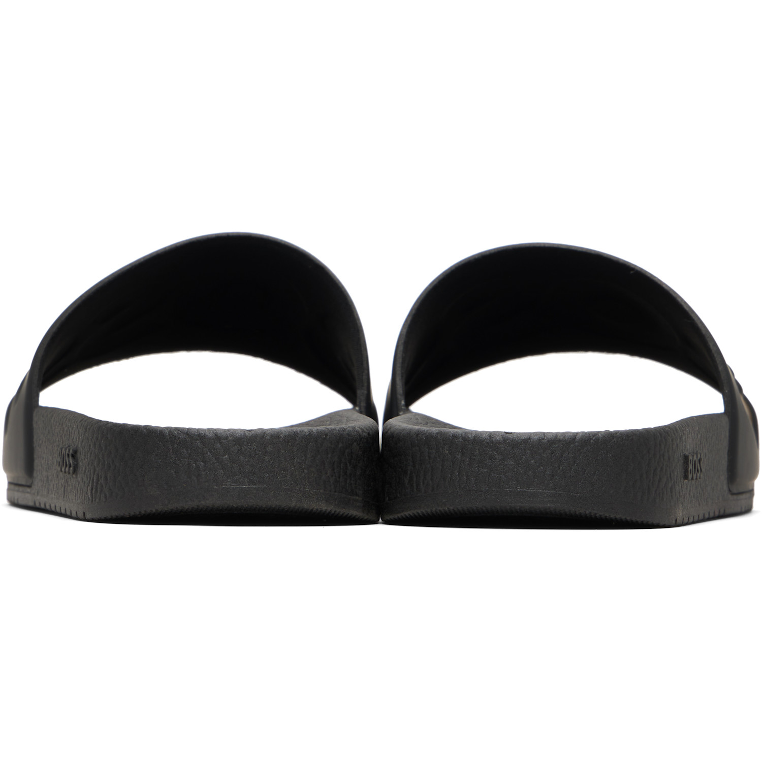  Boss Black Large Logo Detail Pool Slides 
