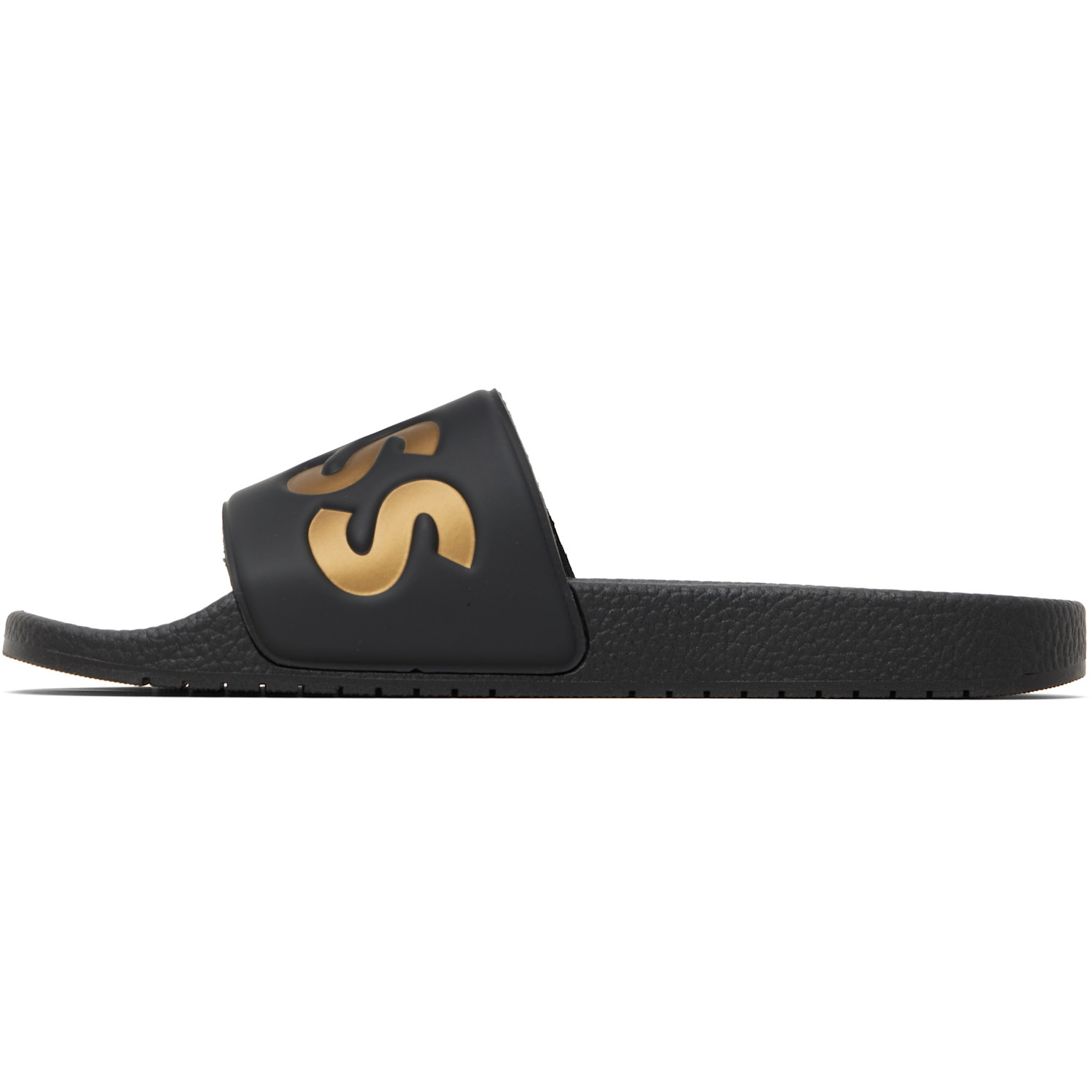  Boss Black Large Logo Detail Pool Slides 