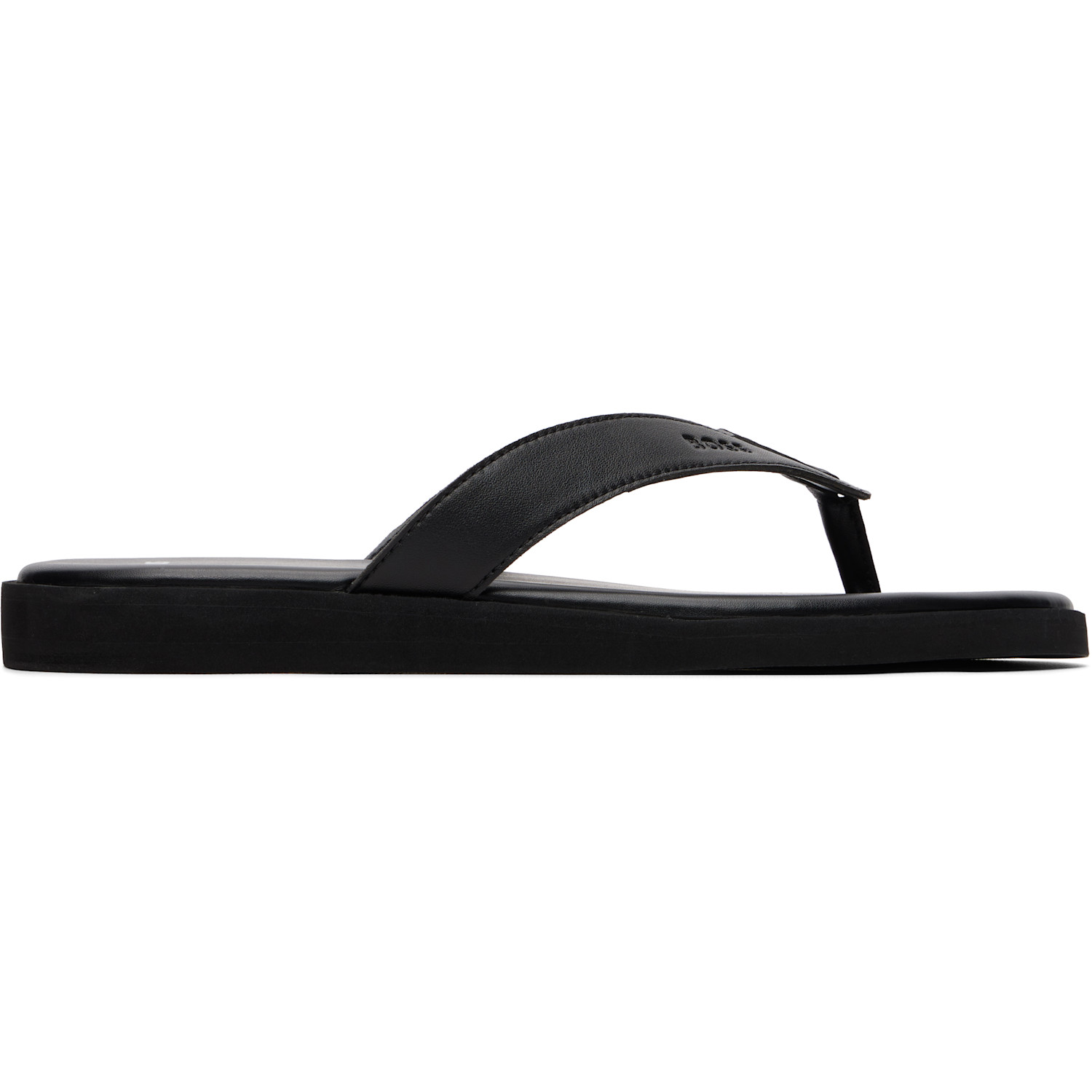 BOSS Black Embossed-Logo Flip-Flops