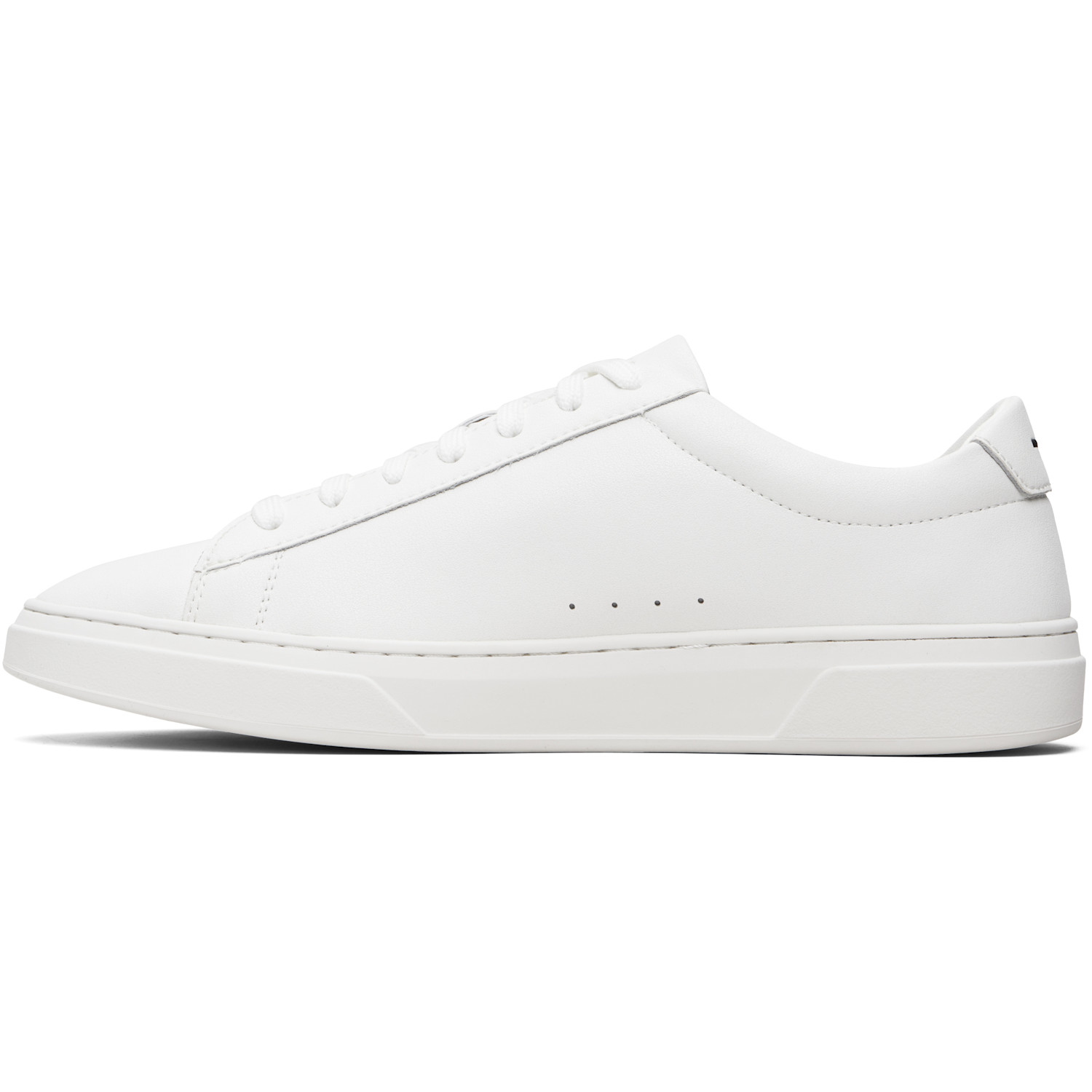  Boss Off-white Buffed Leather Sneakers 