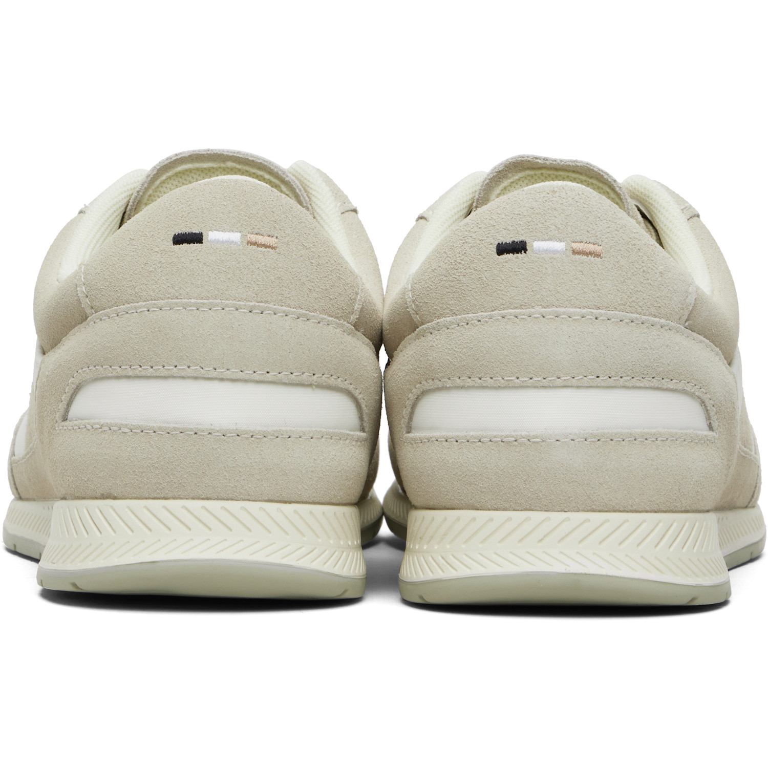  Boss Beige Satin Low Sneakers 