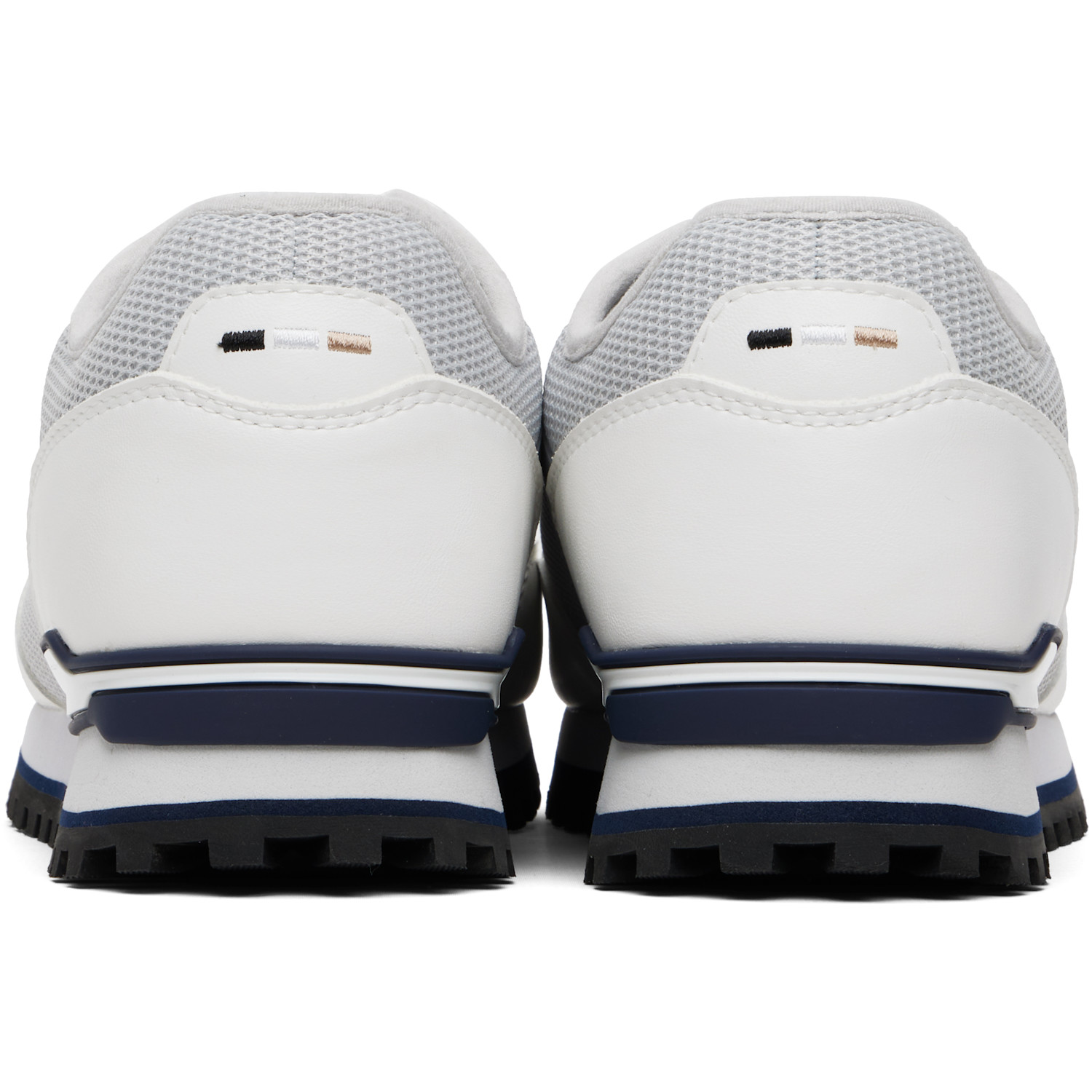  Boss Gray & White Running-inspired Sneakers 