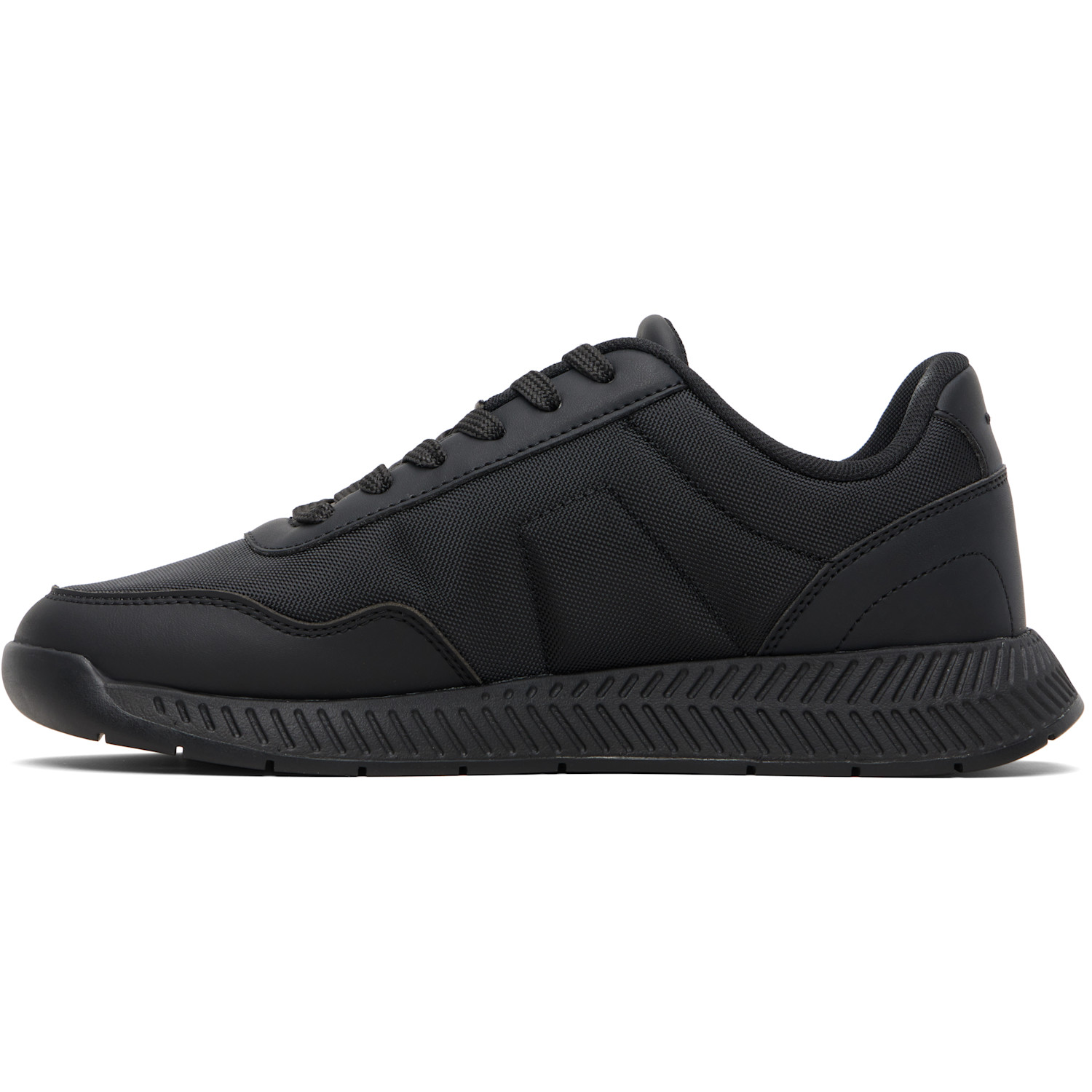  Boss Black Textured Upper Low-top Sneakers 