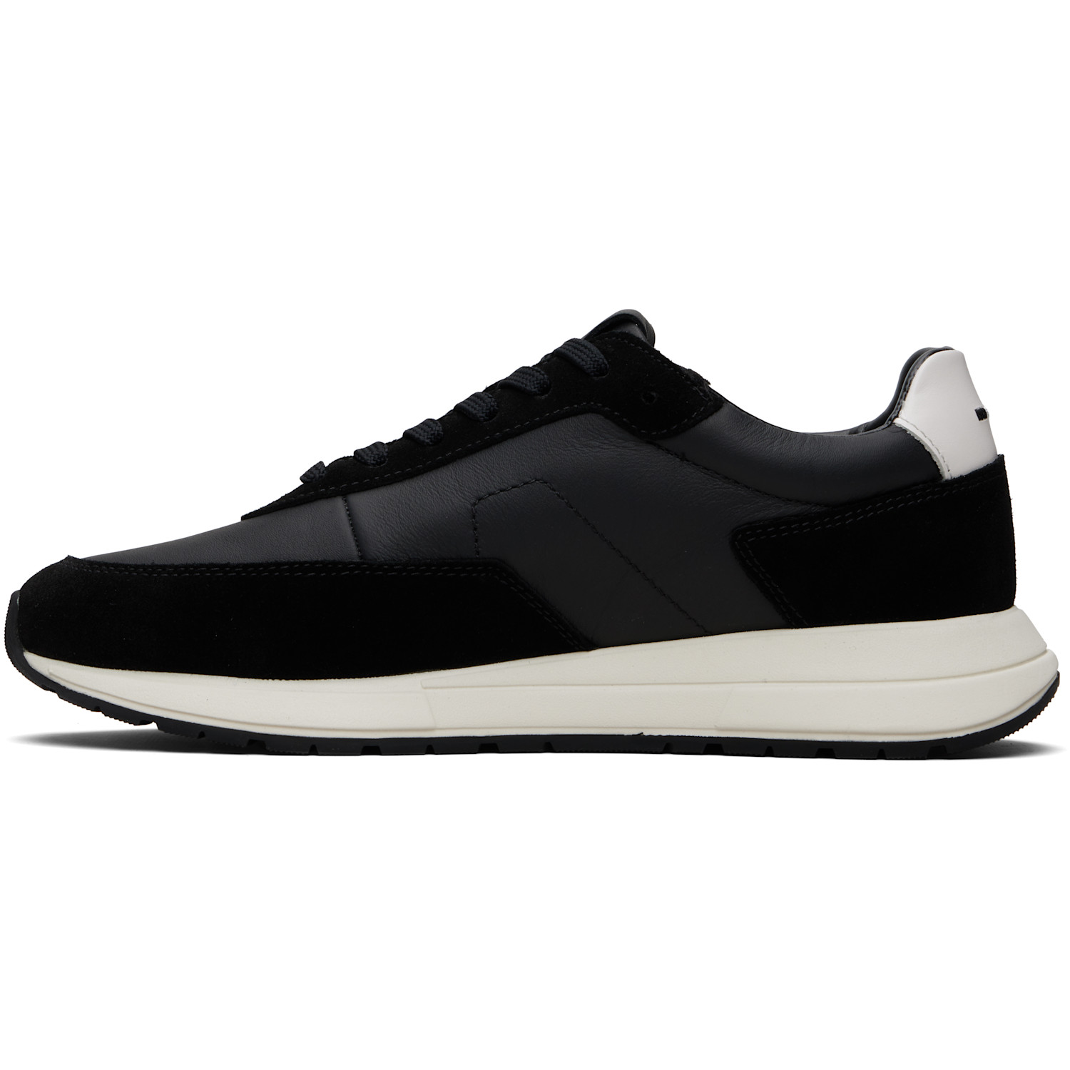  Boss Black Suede Trim Sneakers 