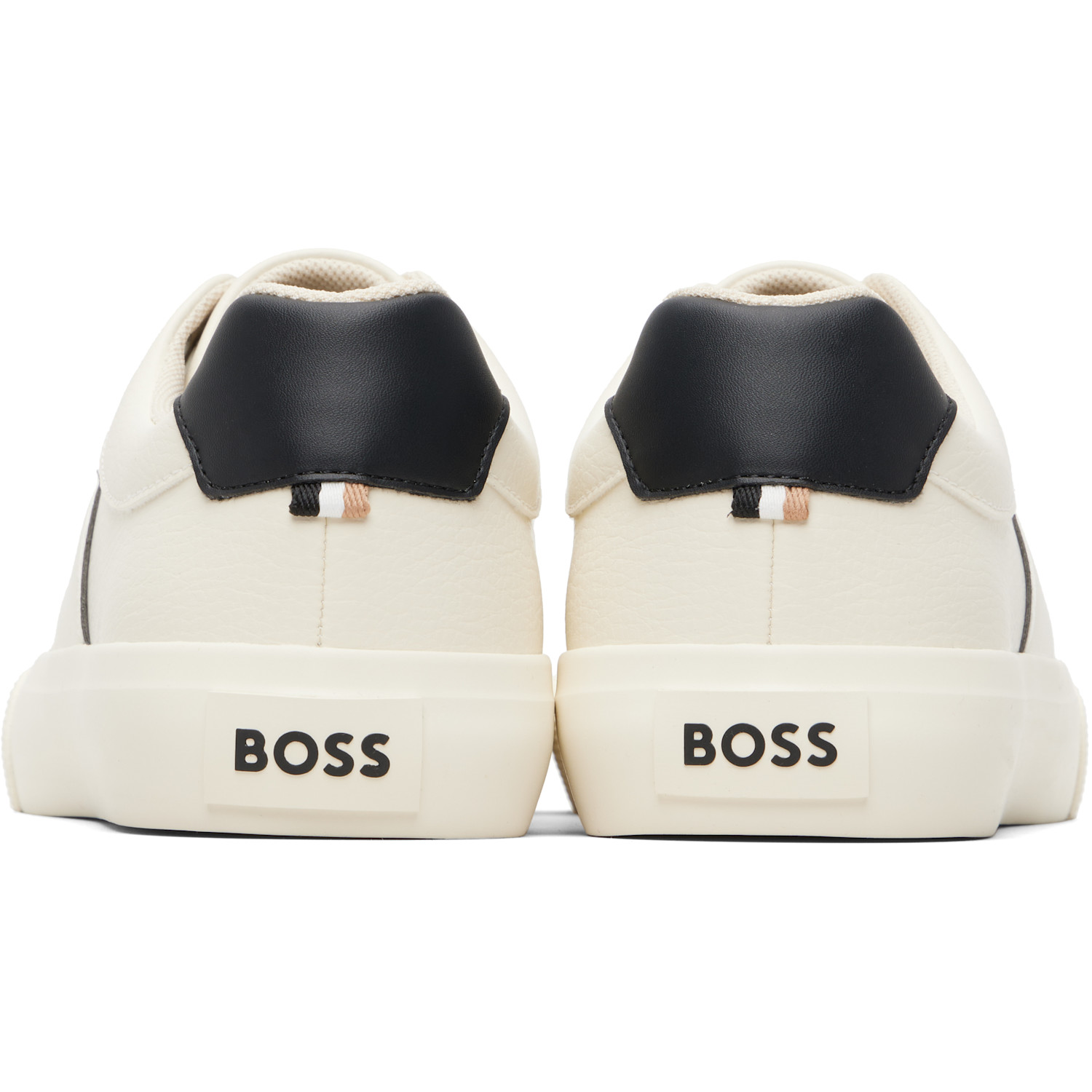  Boss Off-white Faux-leather Sneakers 