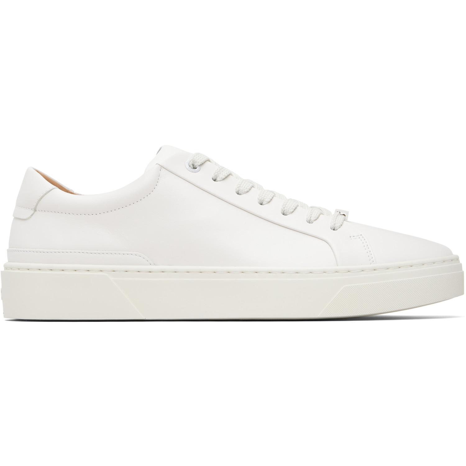 BOSS White Leather Gary Sneakers