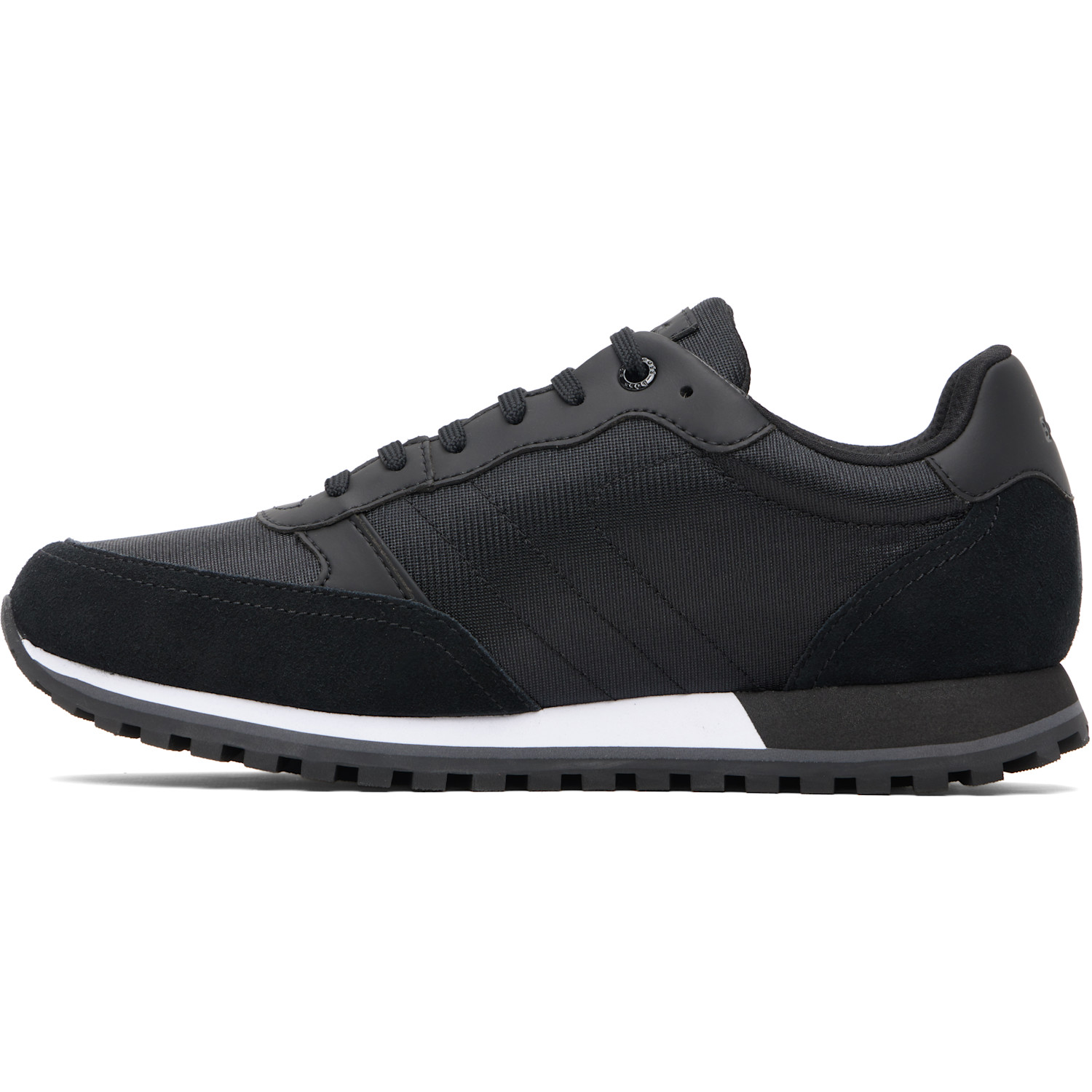  Boss Black Runner-inspired Faux-leather Trim Sneakers 