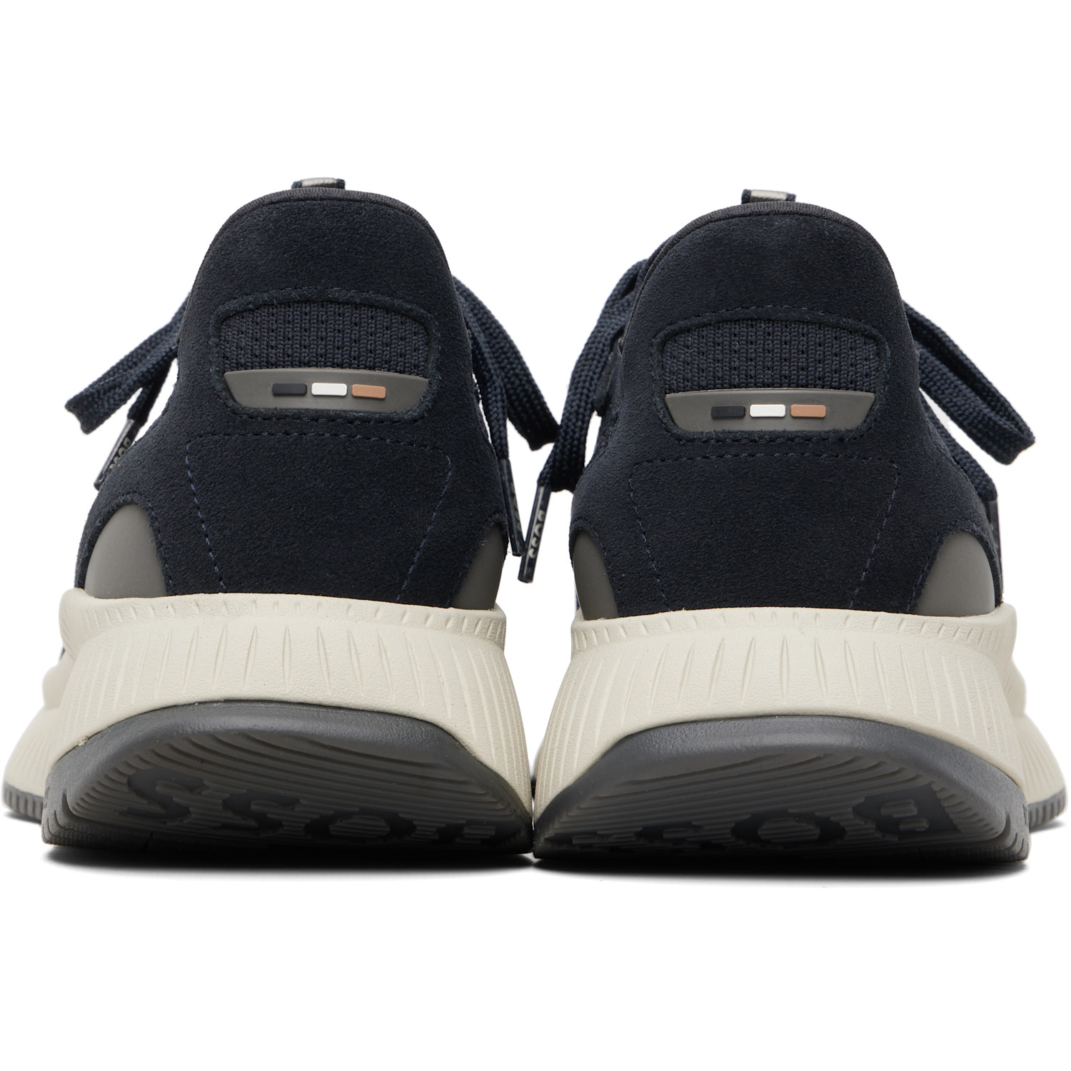  Boss Navy Ttnm Evo Knitted Sneakers 