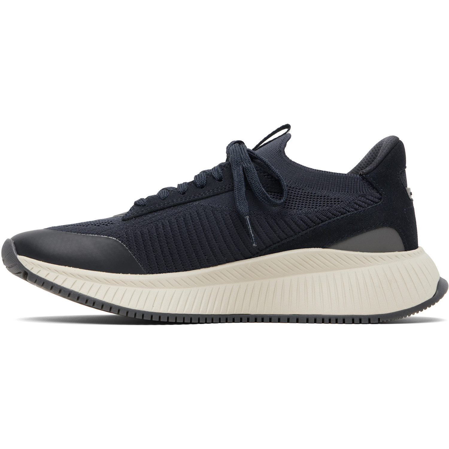  Boss Navy Ttnm Evo Knitted Sneakers 