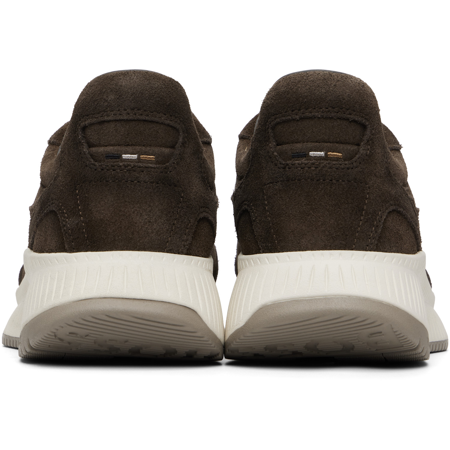  Boss Brown Ttnm Suede Sneakers 