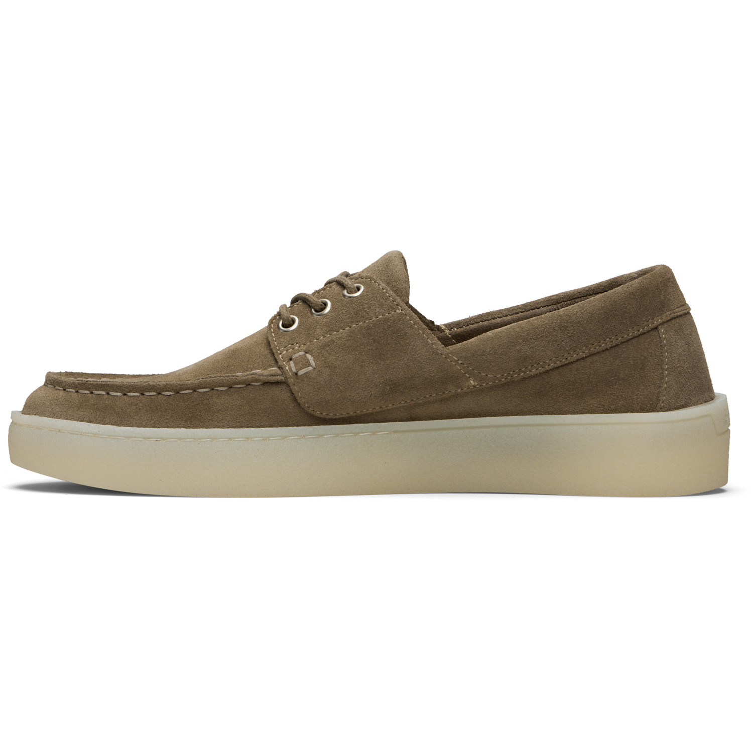  Boss Beige Suede Boat Shoes 
