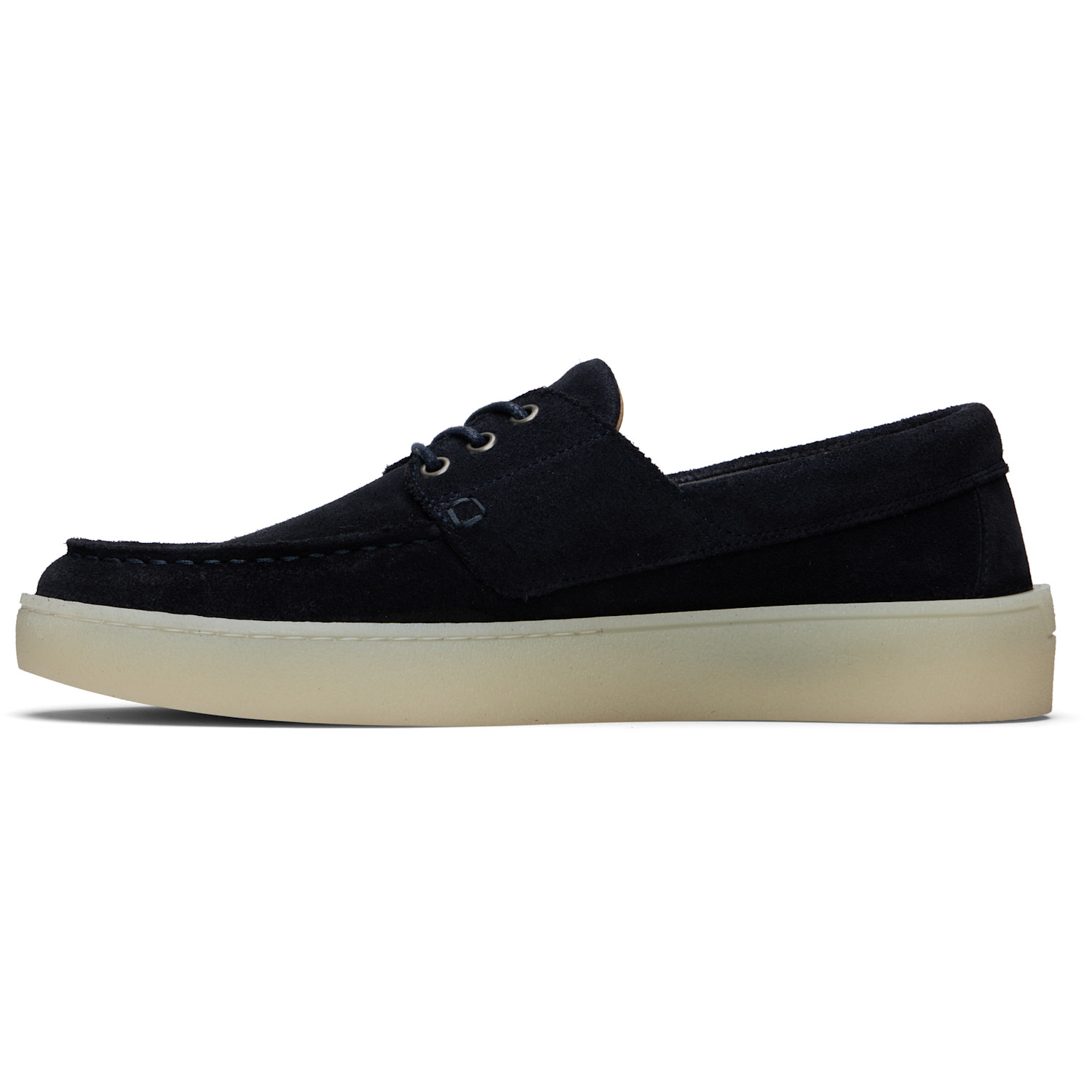  Boss Navy Suede Boat Shoes 