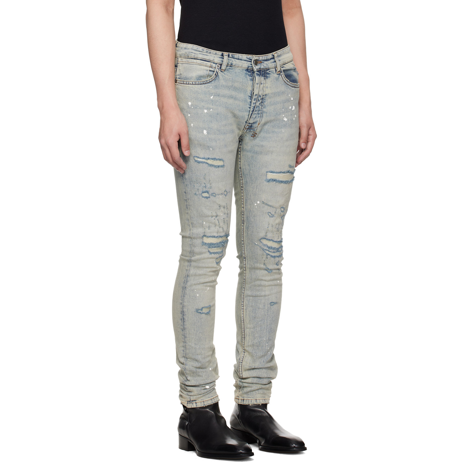  Ksubi Blue Van Winkle Paint Summer Jeans 