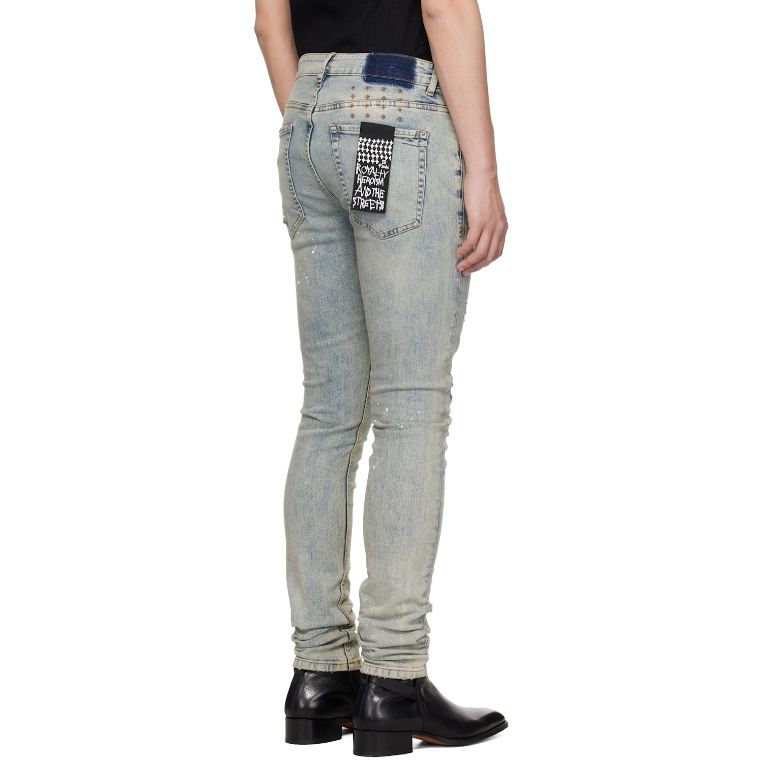  Ksubi Blue Van Winkle Paint Summer Jeans 