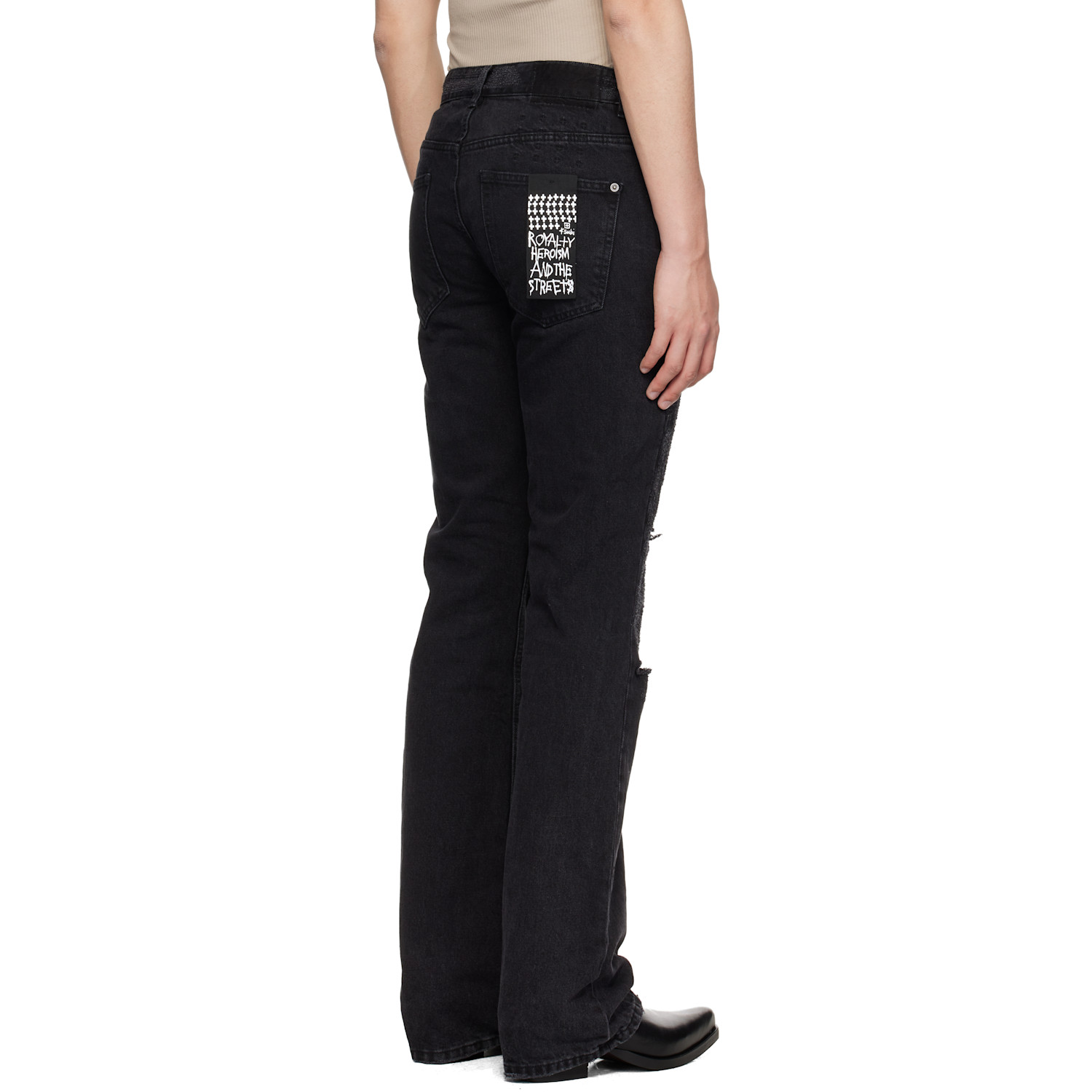  Ksubi Black Bronko Asher Trashed Jeans 