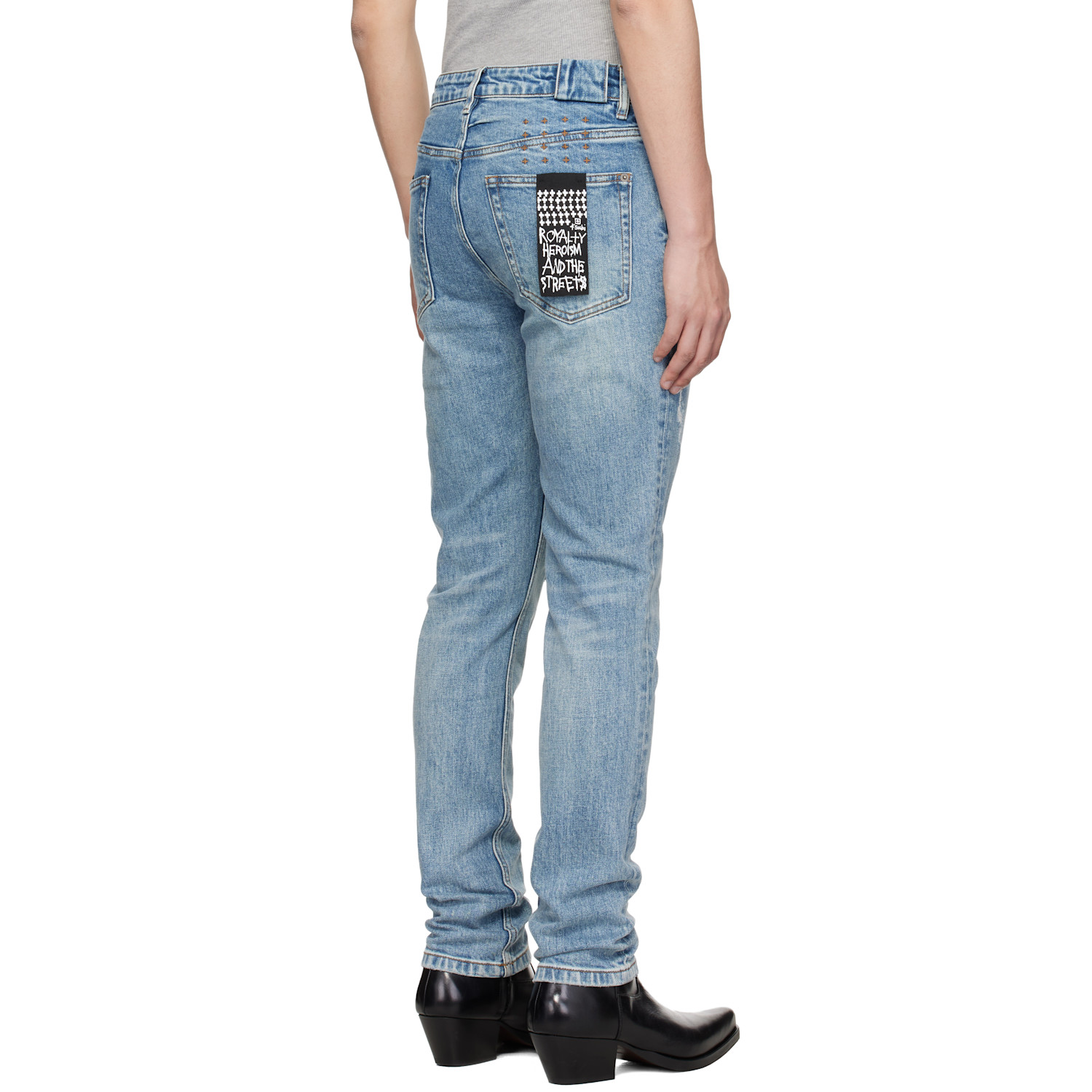  Ksubi Blue Chitch Public Repair Skribed Jeans 