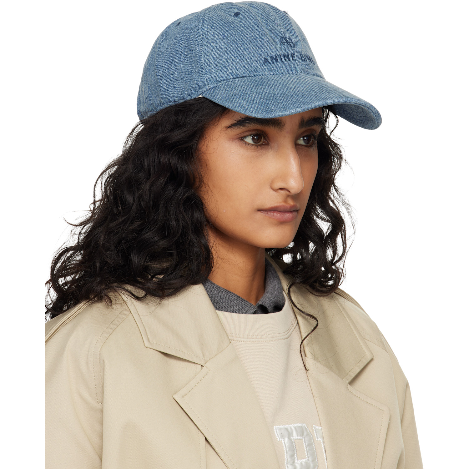  Anine Bing Blue Jeremy Baseball Cap 