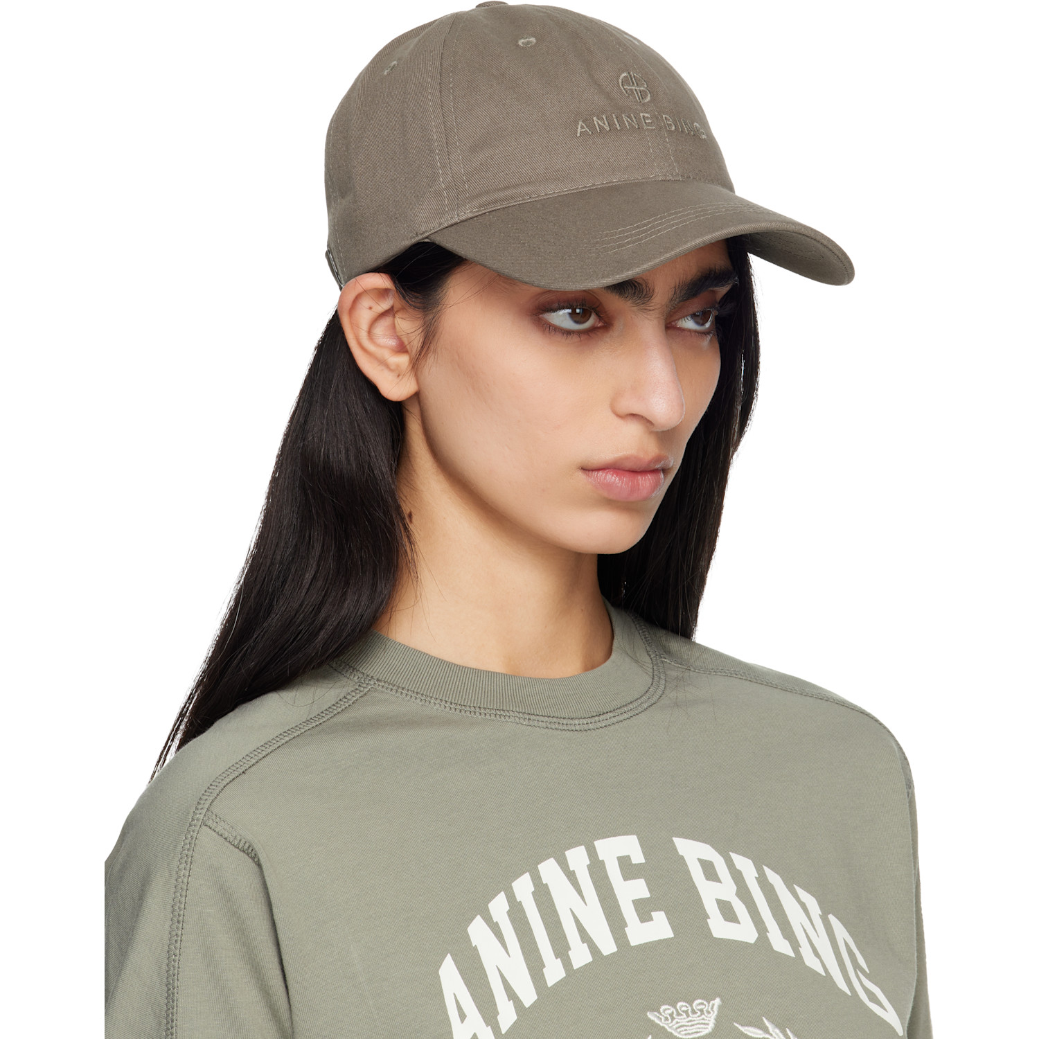  Anine Bing Green Jeremy Baseball Cap 