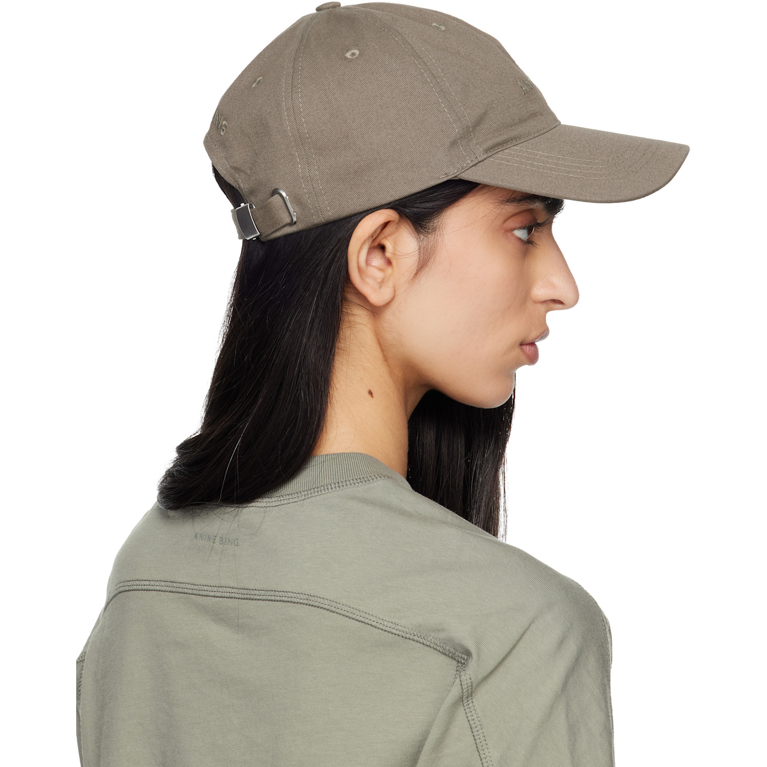  Anine Bing Green Jeremy Baseball Cap 
