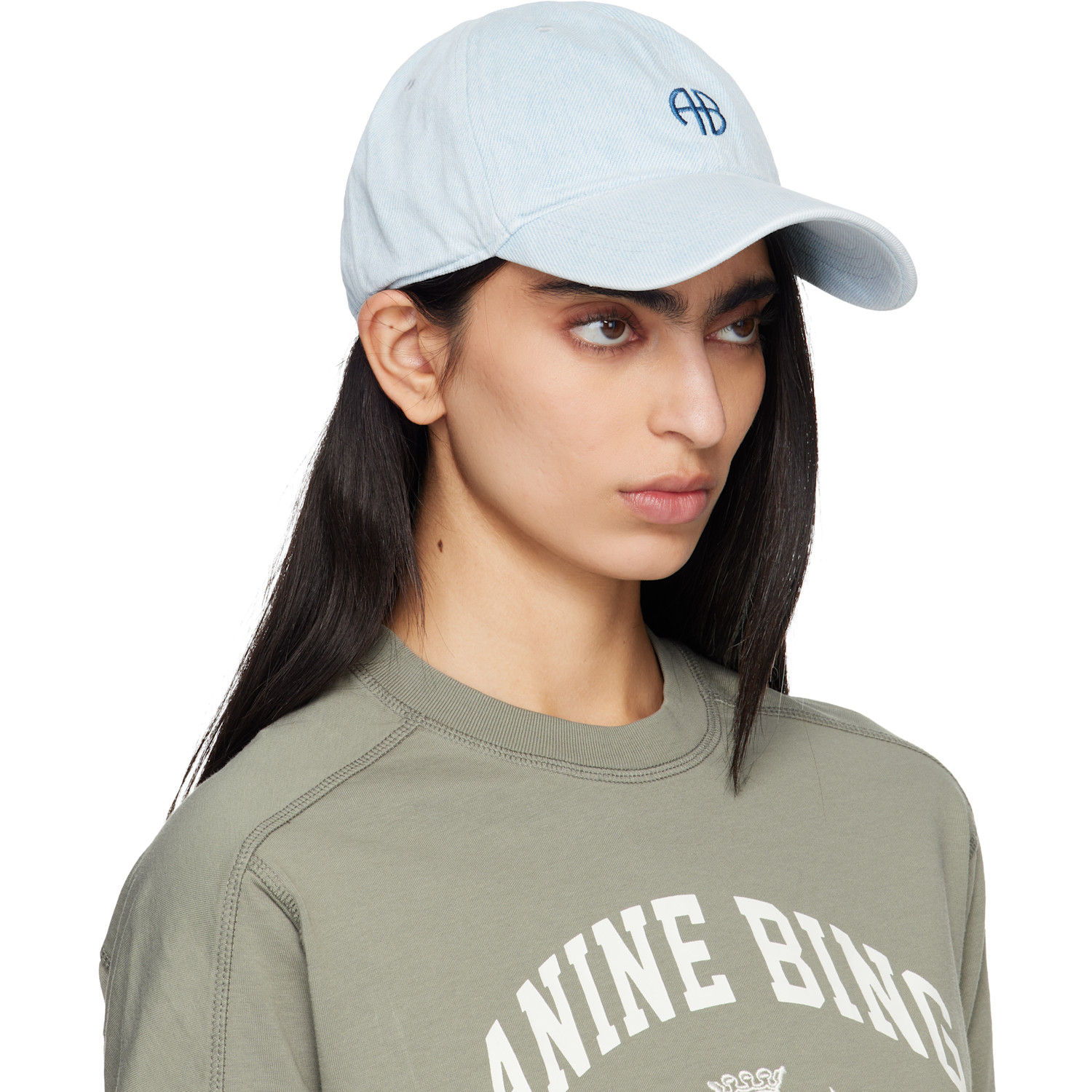  Anine Bing Blue Jeremy Baseball Cap 